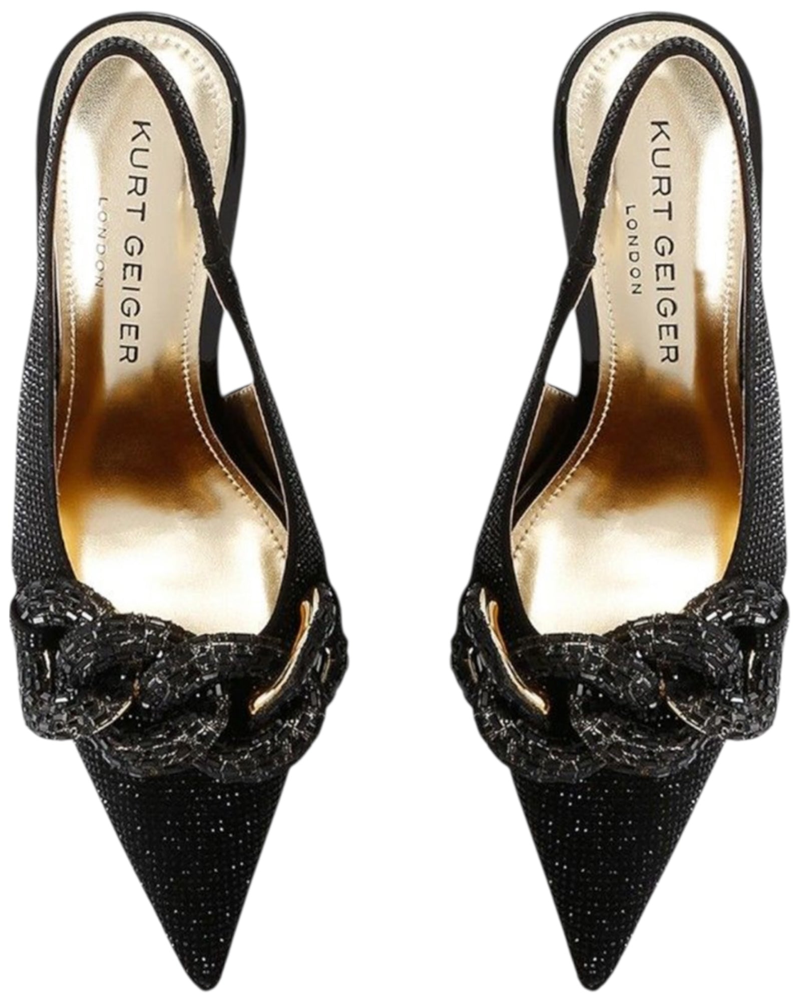 Slingback με διακοσμητική αλυσίδα CRYSTAL CHAIN