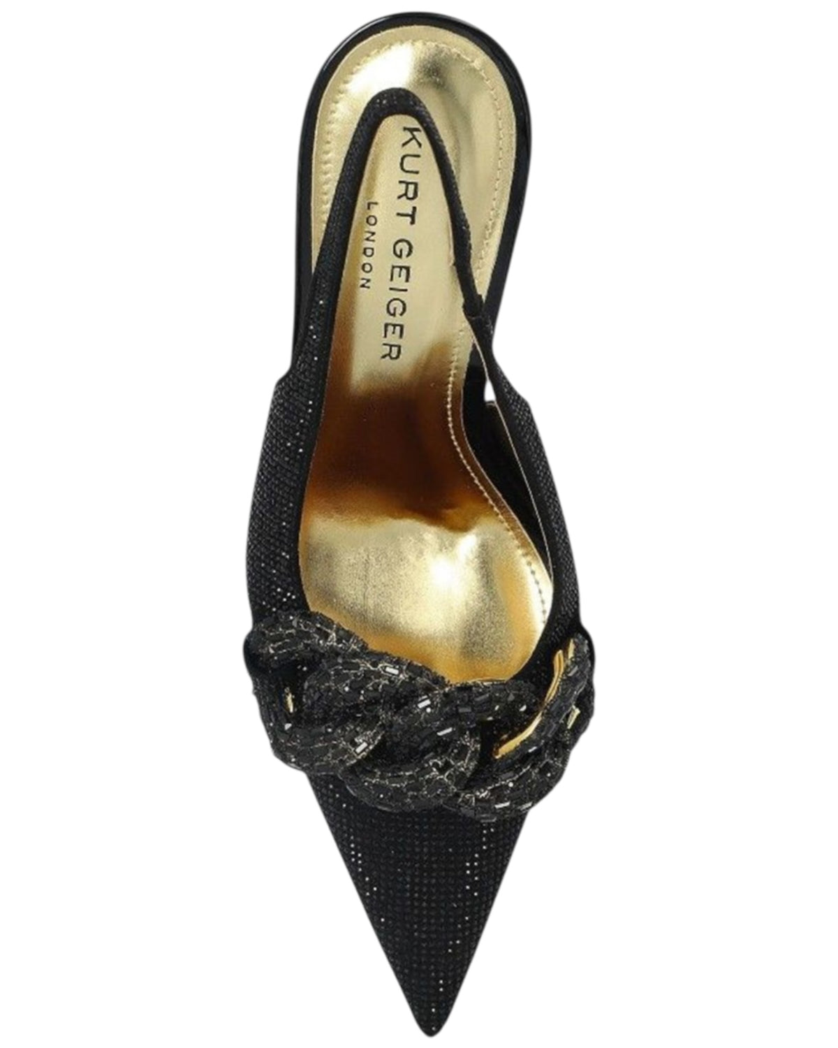 Slingback με διακοσμητική αλυσίδα CRYSTAL CHAIN