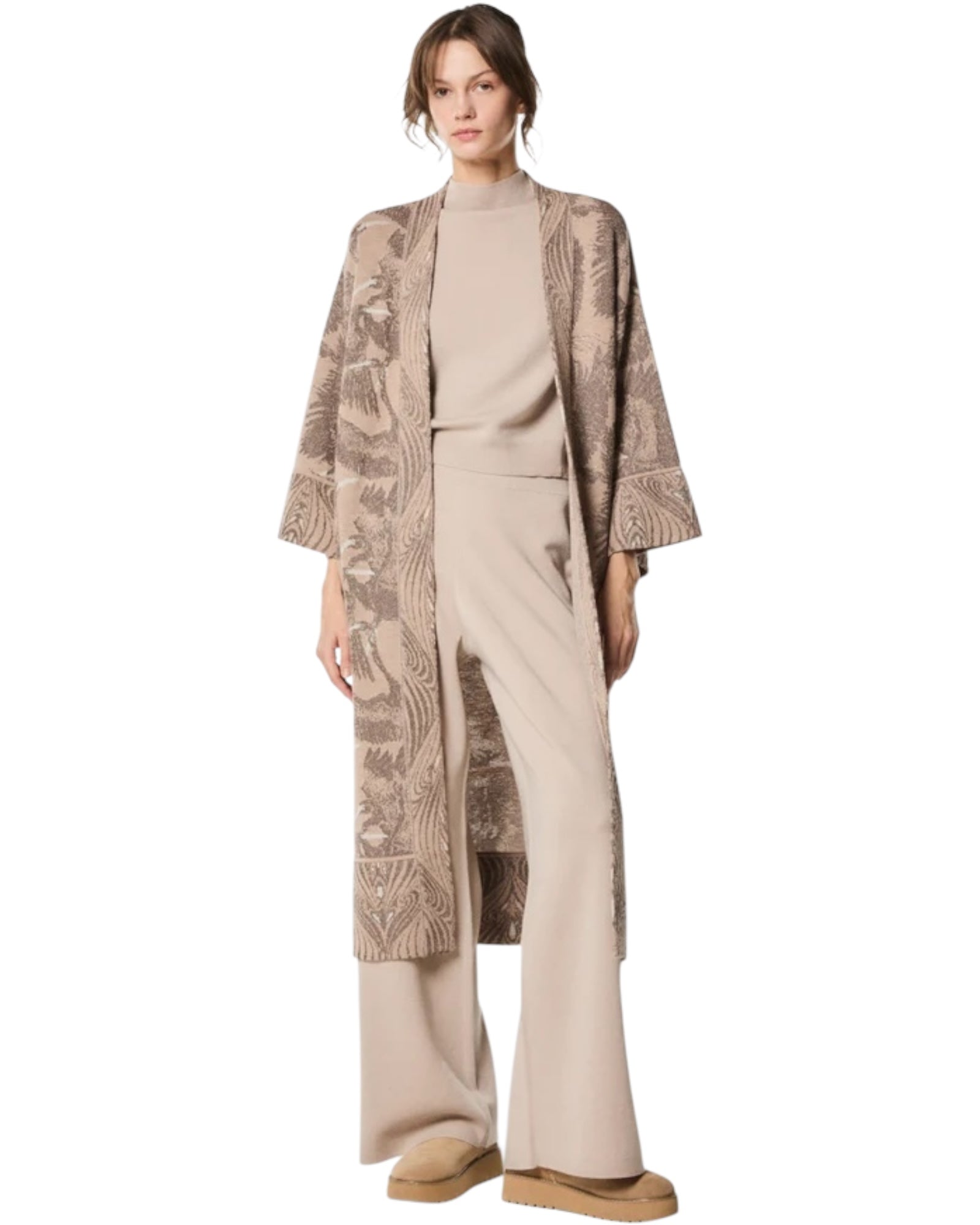 Kιμονό με μοτίβο JAQUARD