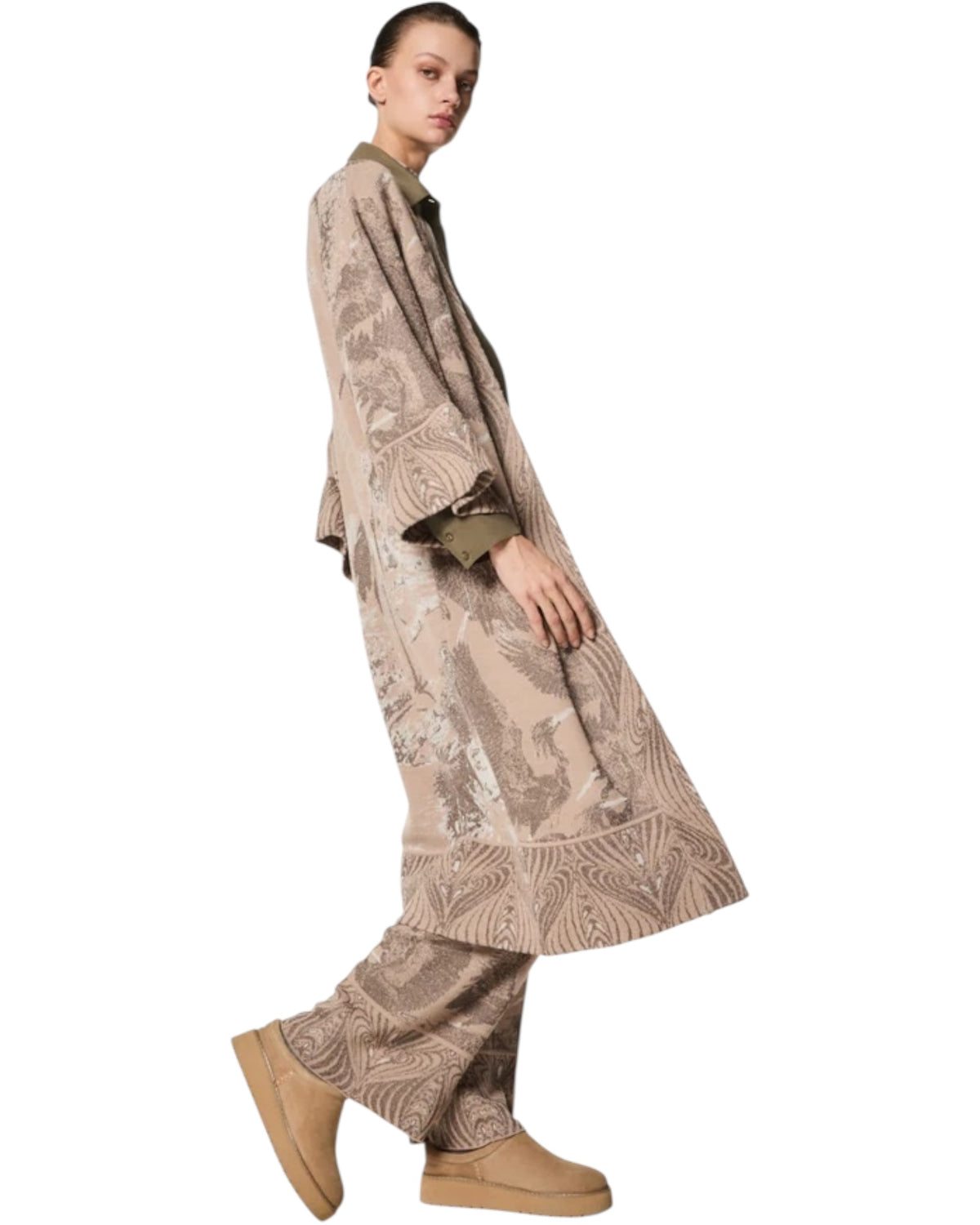 Kιμονό με μοτίβο JAQUARD