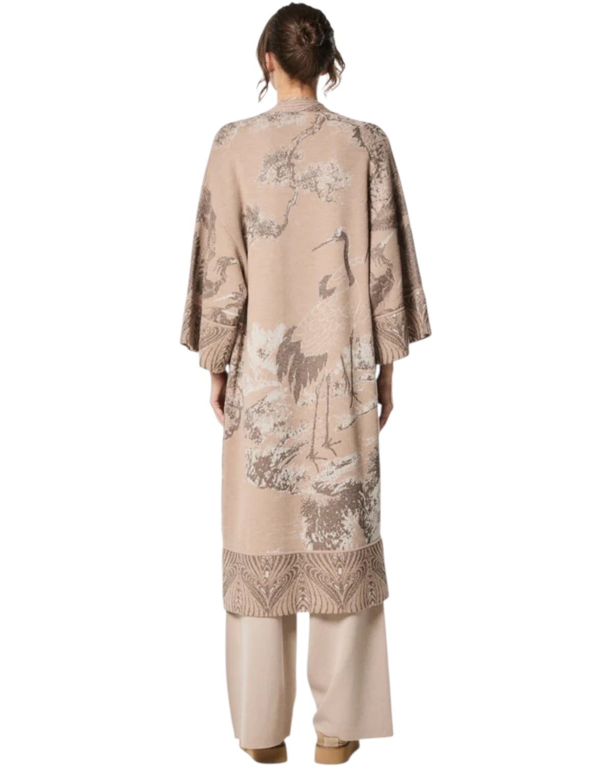 Kιμονό με μοτίβο JAQUARD