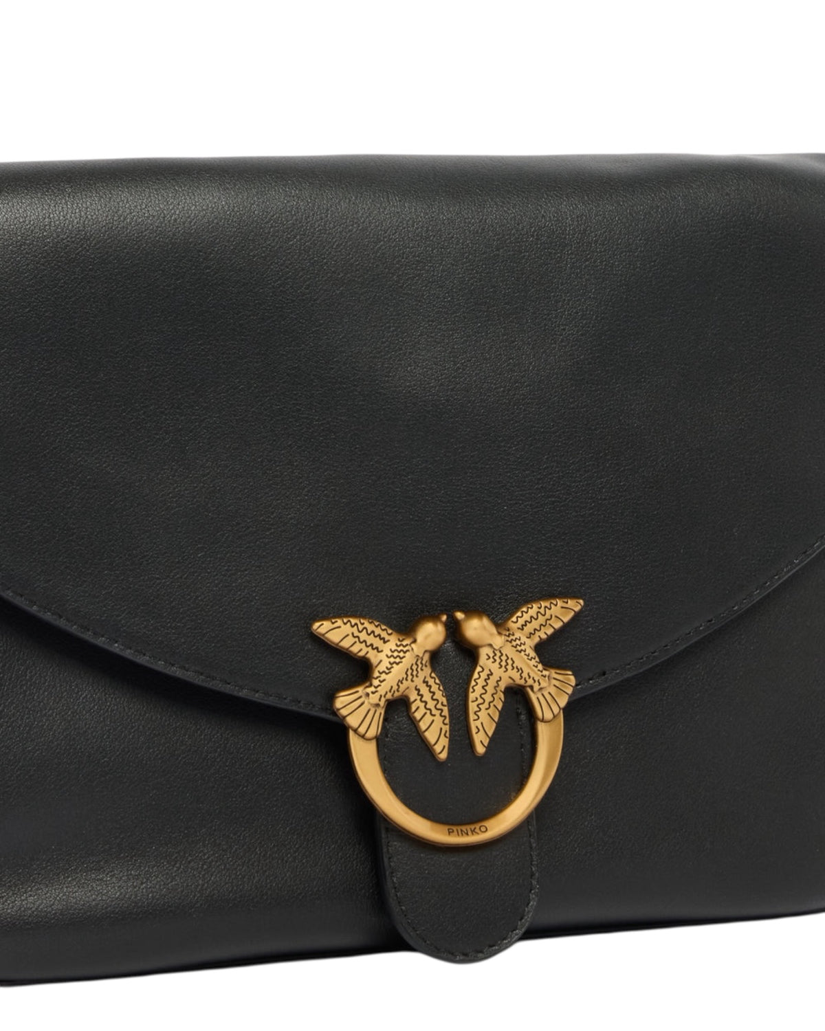 Δερμάτινη τσάντα με αγκράφα LOVE SATCHEL CLASSIC
