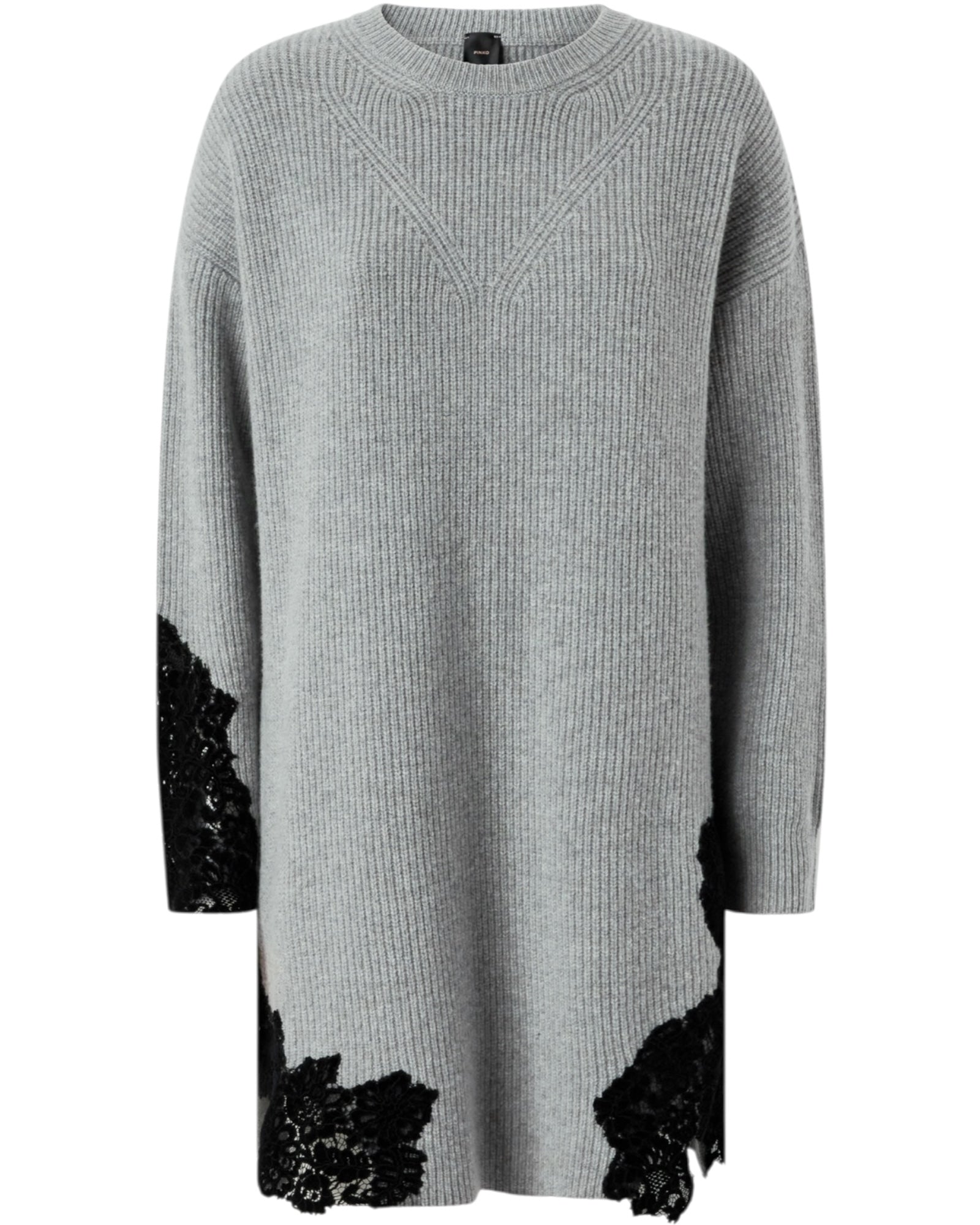 Mini πλεκτό φόρεμα με δαντέλα VALLEDAOSTA