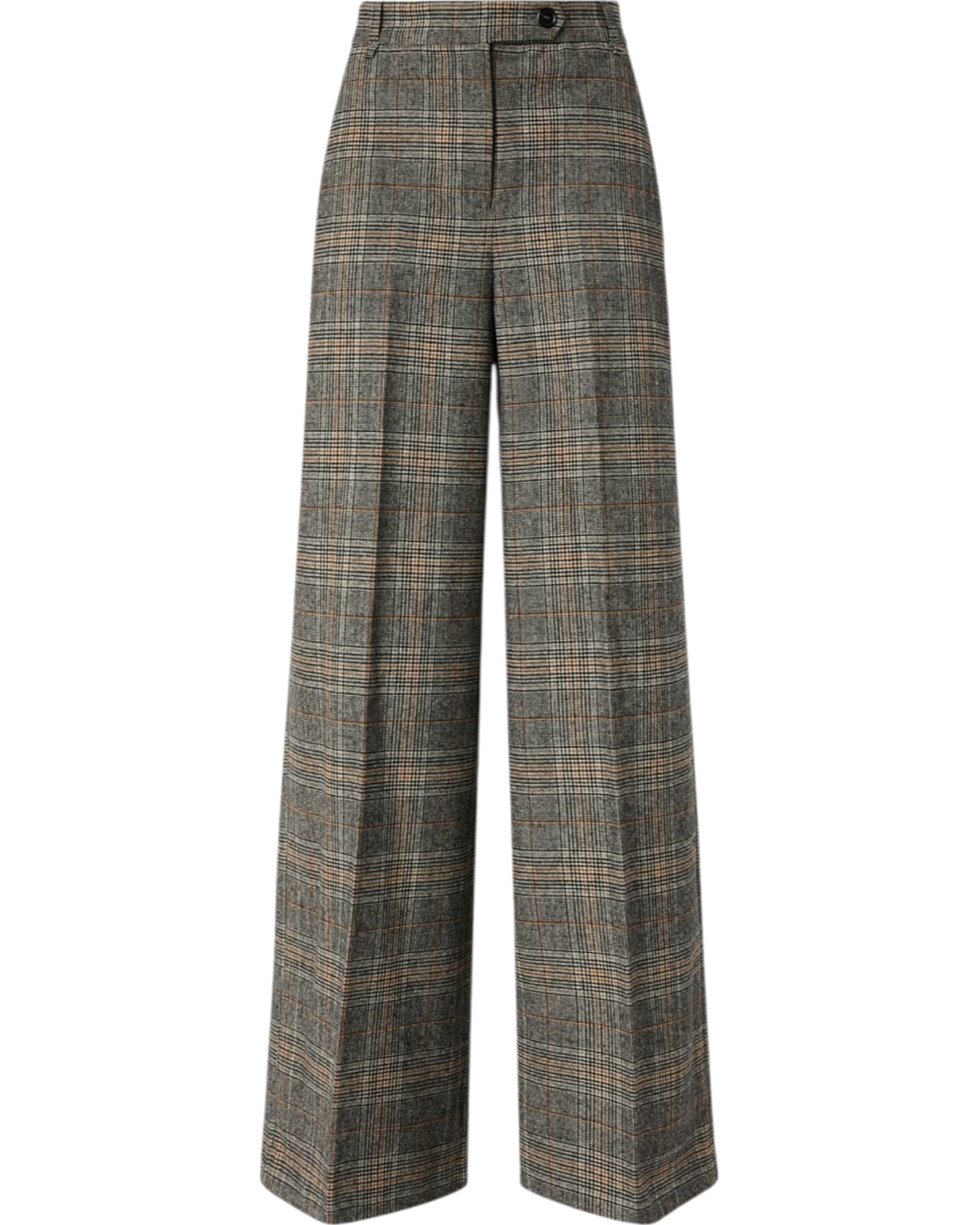 Φαρδύ παντελόνι με καρό μοτίβο BLANCA