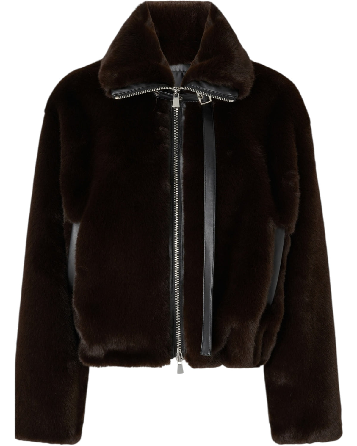 Κοντό μπουφάν από ψεύτικη γούνα ESTEBANA