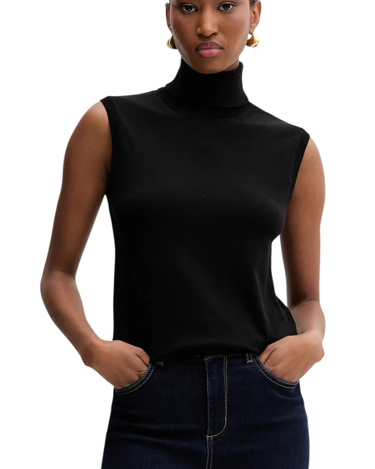 Αμάνικο πλεκτό με ζιβάγκο WARMI