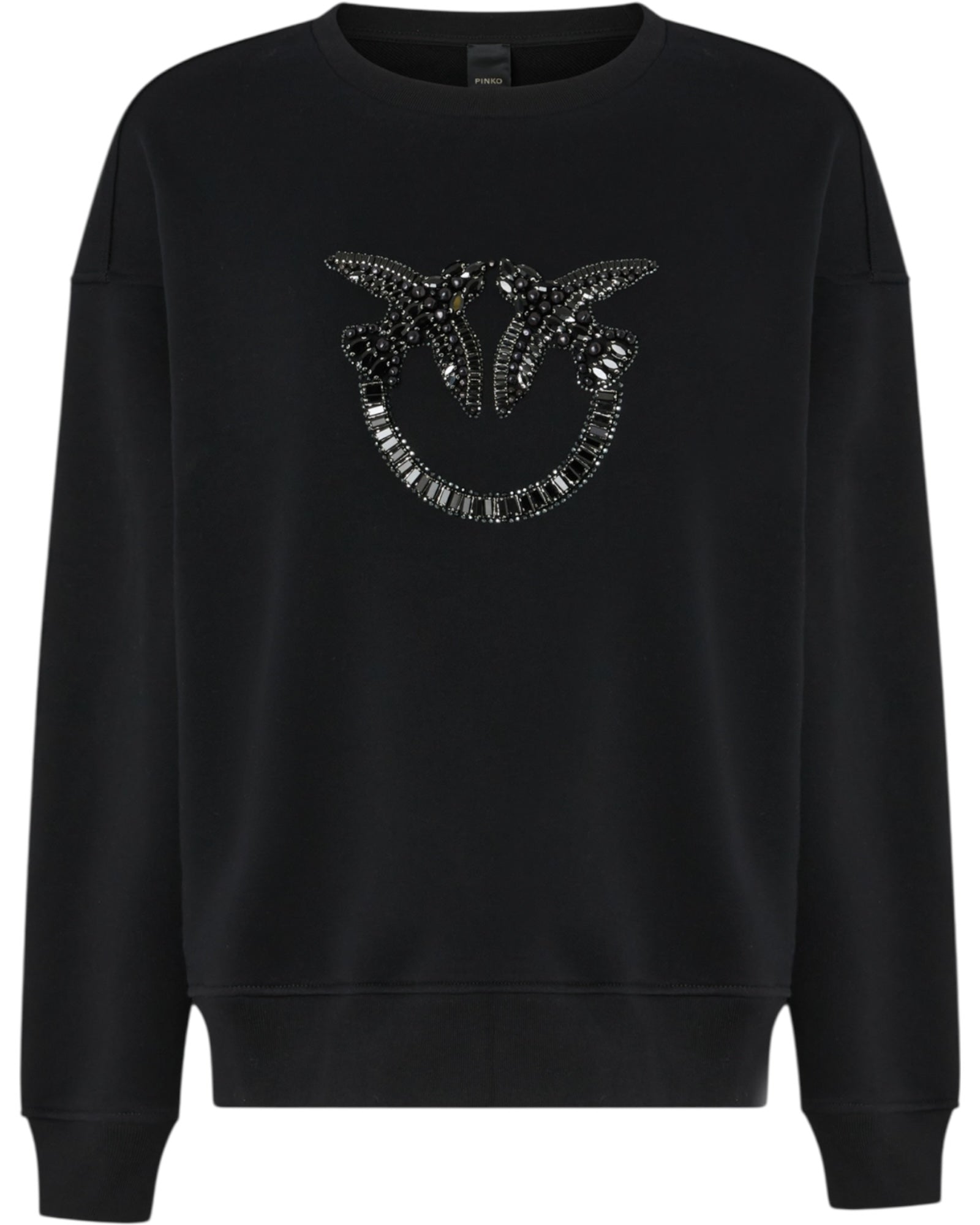 Φούτερ με κέντημα και κοσμήματα Love Birds NELLY