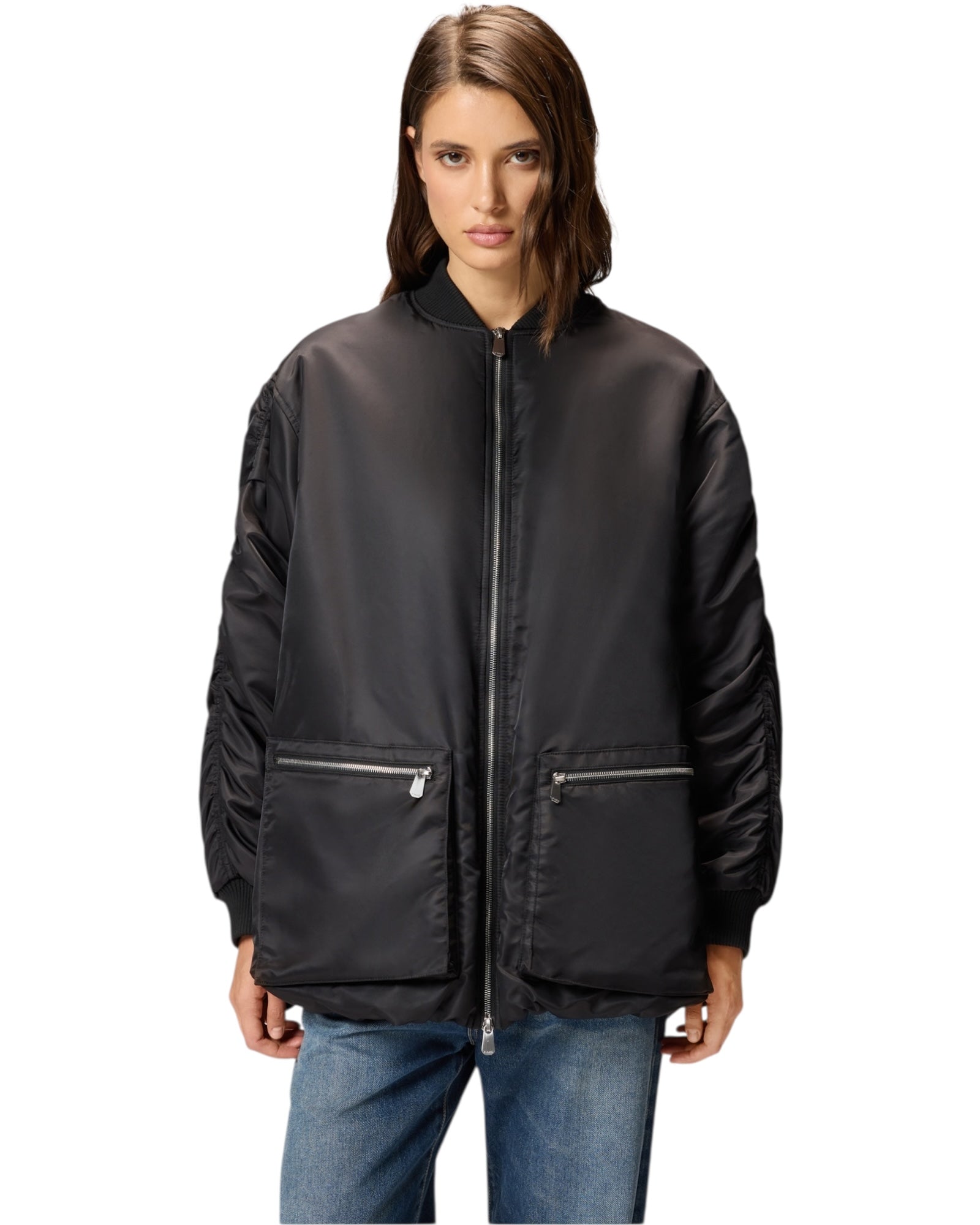 Μακρύ μπουφάν με ζώνη BACON