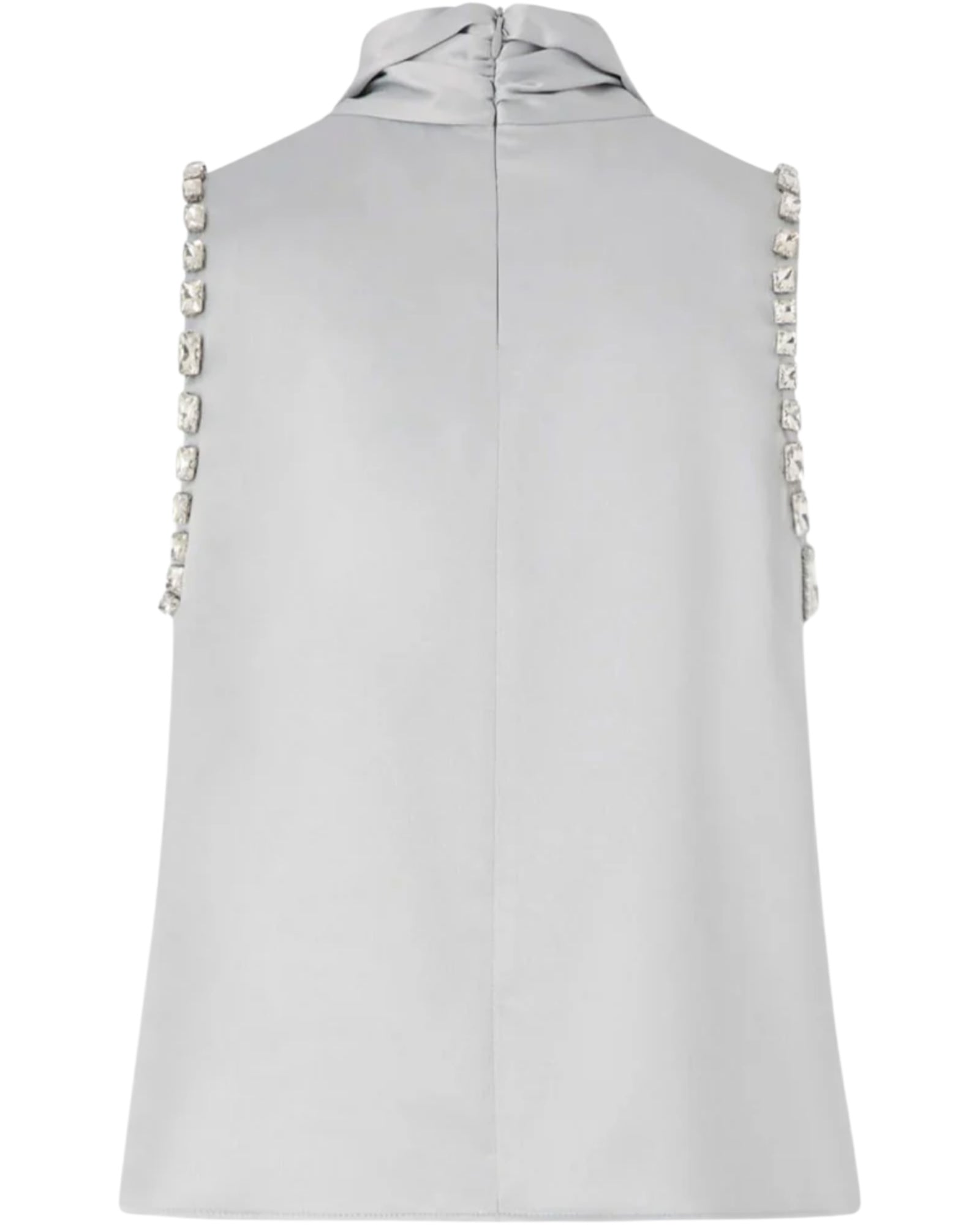 Τοπ σατέν με διακοσμητικούς κρυστάλλους ENRIQUETA