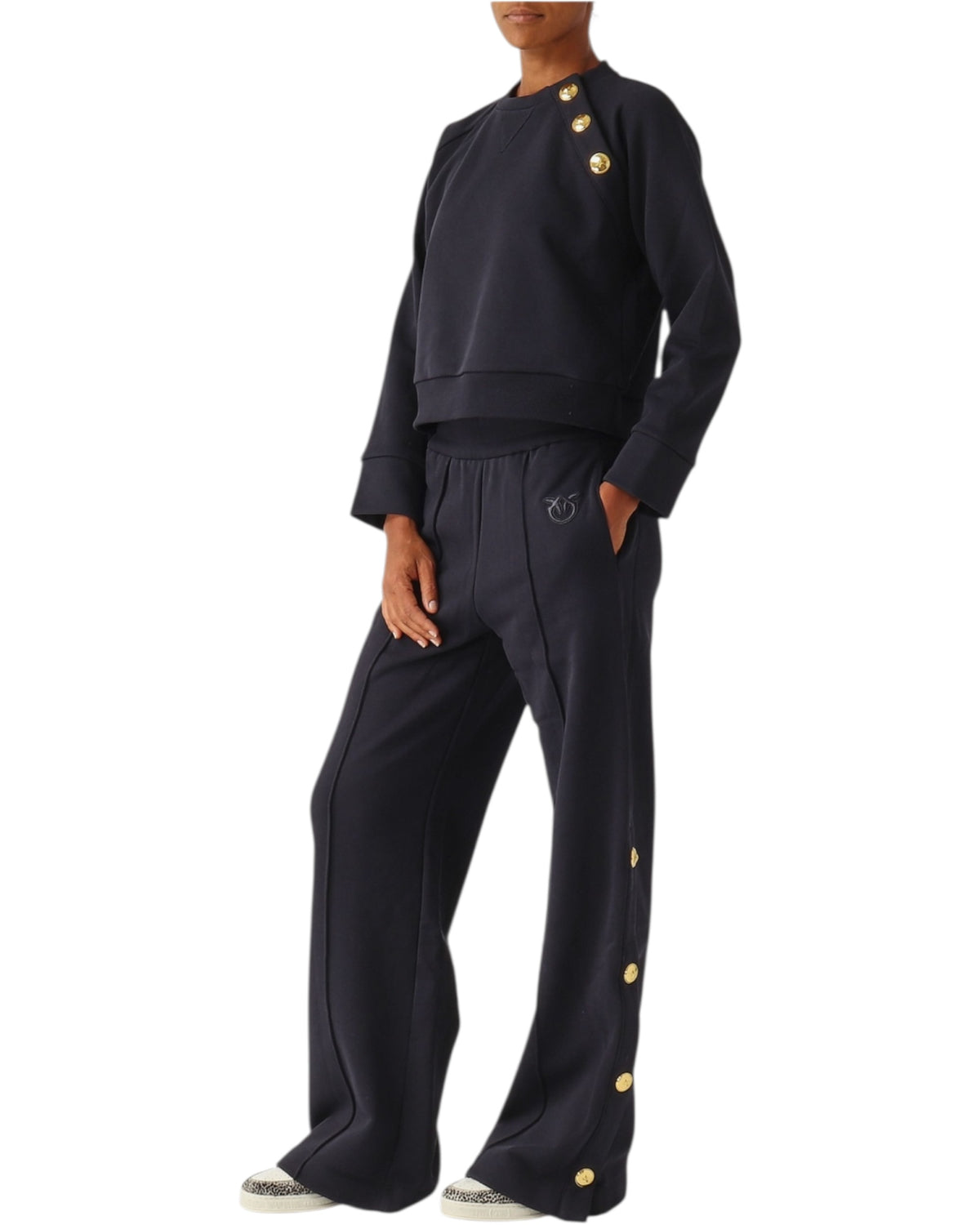 Παντελόνι από φλις με κουμπιά PASTICCIATO