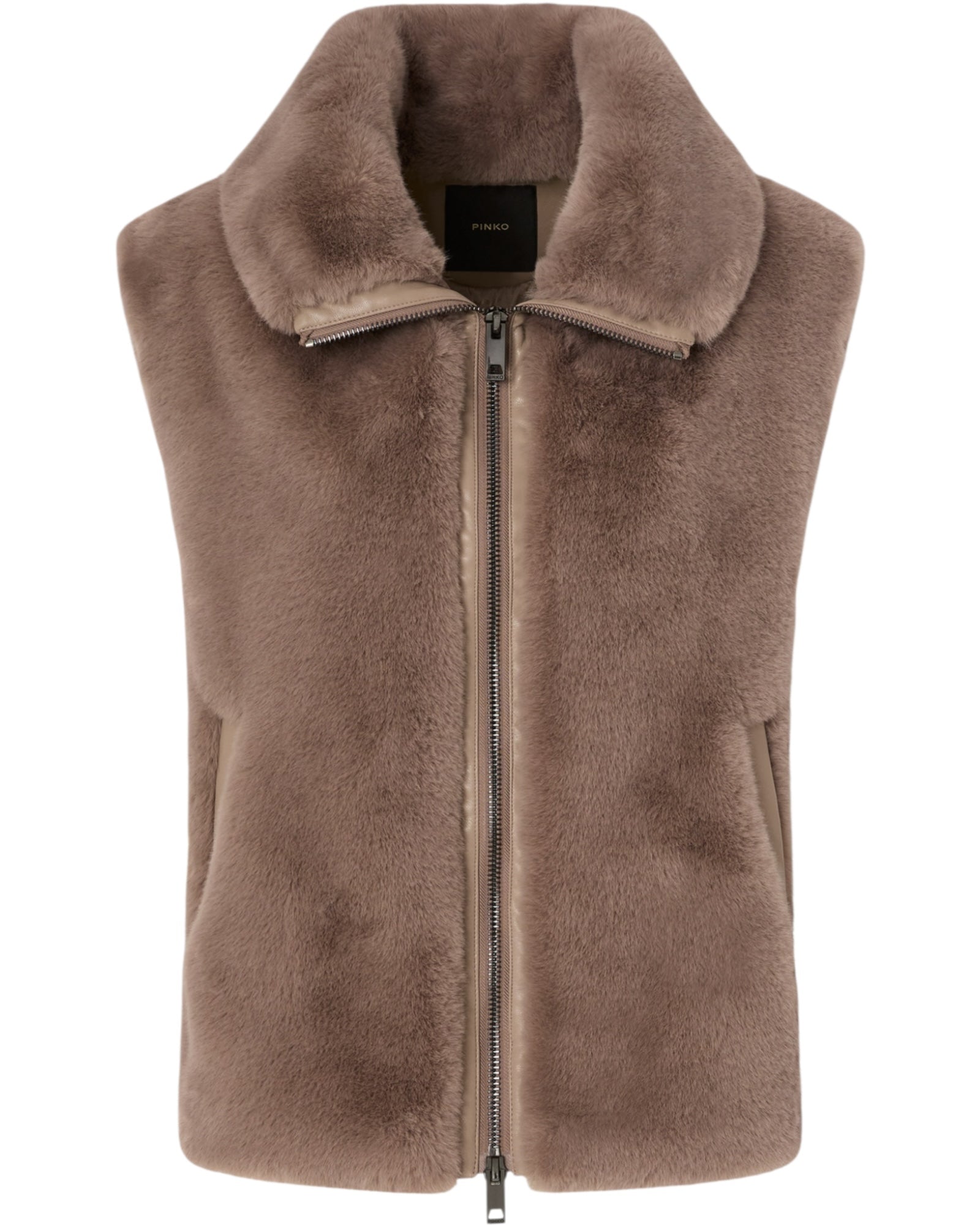 Γιλέκο από συνθετική γούνα με φερμουάρ DEYN