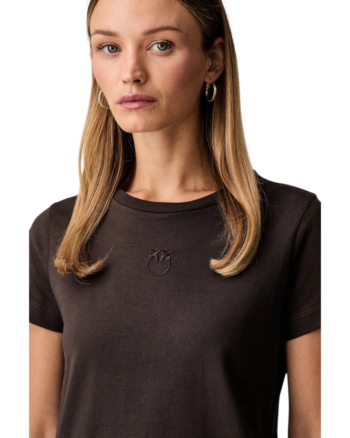 T-shirt Pinko με κεντημένο λογότυπο BUSSOLOTTO
