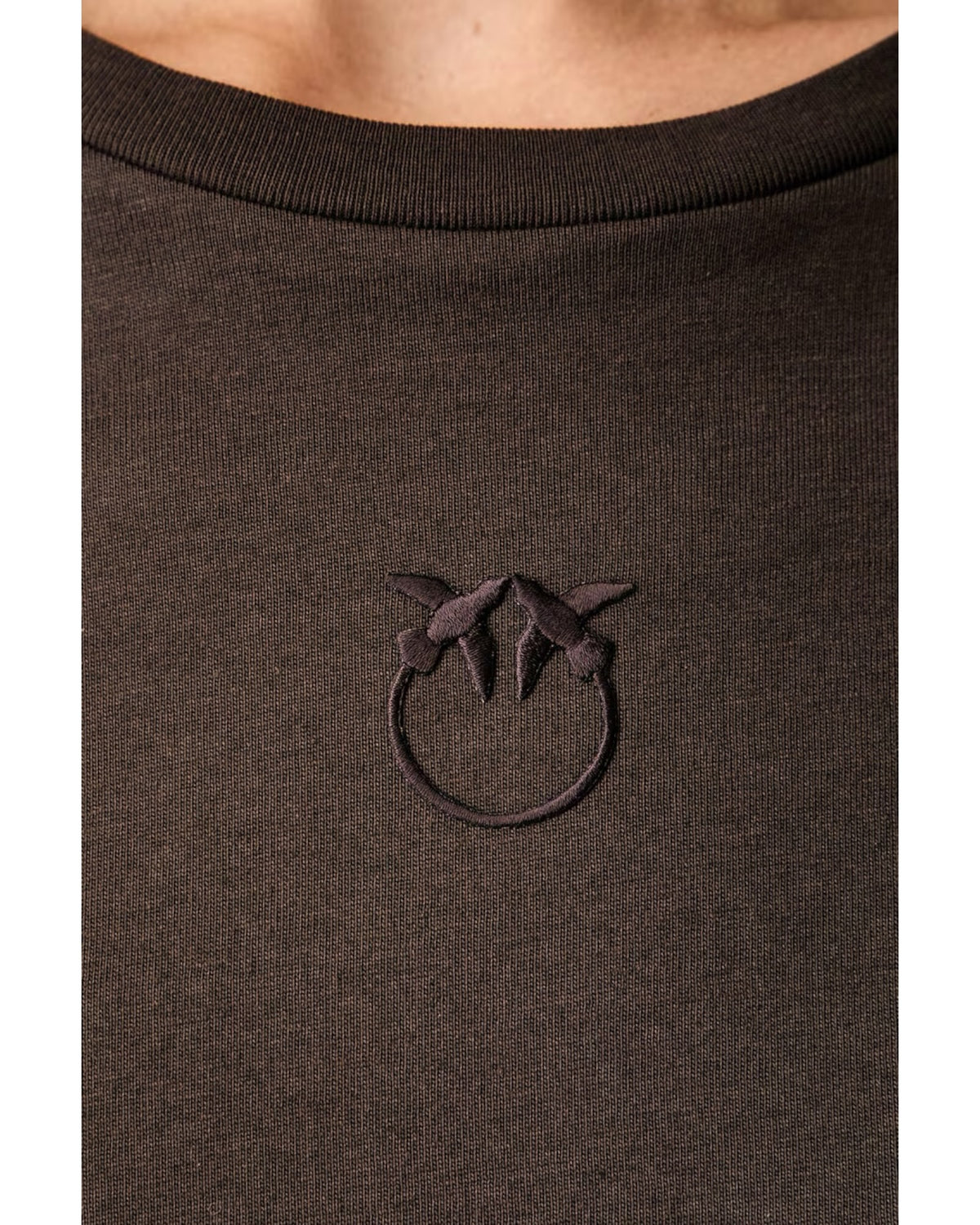 T-shirt Pinko με κεντημένο λογότυπο BUSSOLOTTO