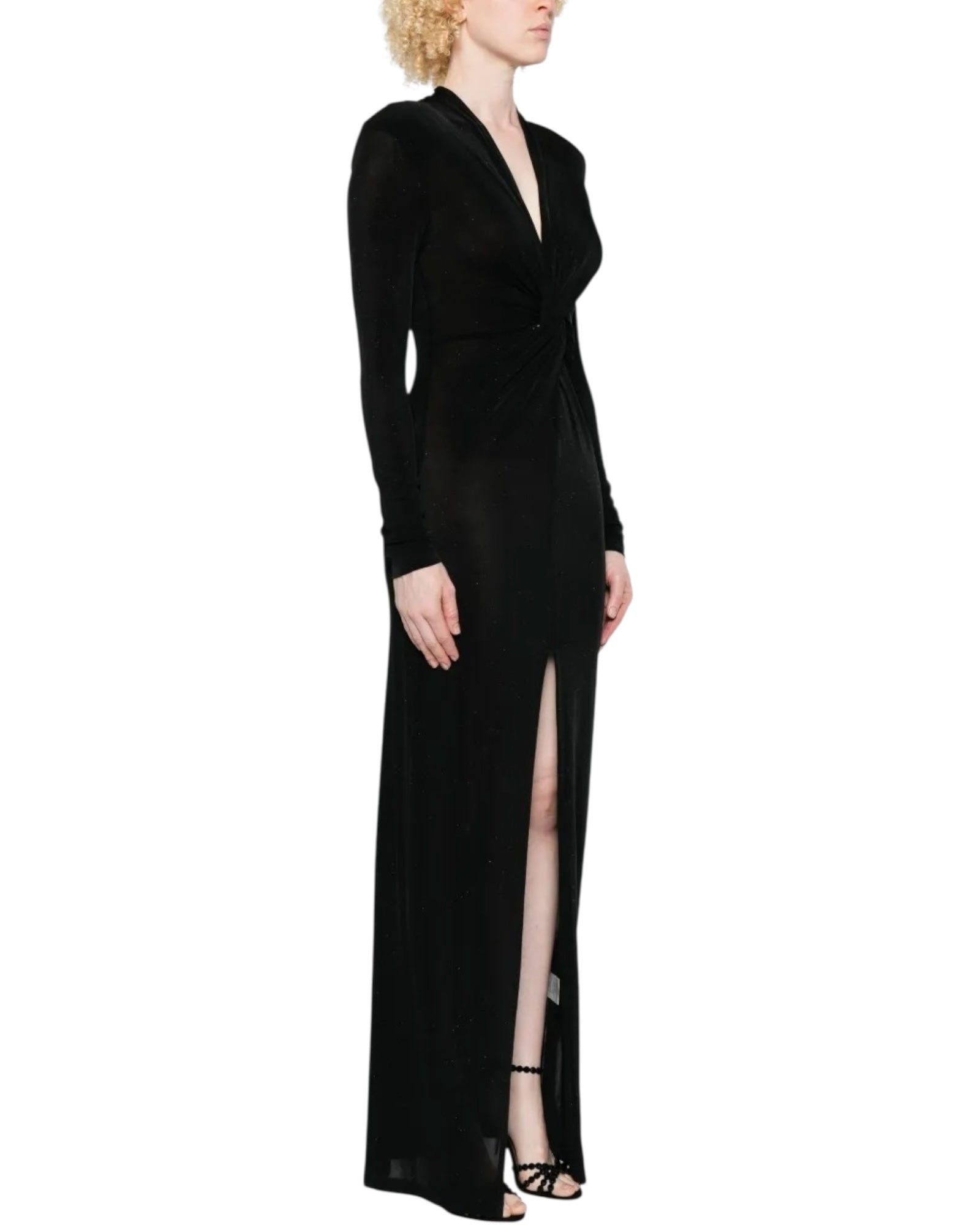 Maxi φόρεμα με μπροστινό σκίσιμο