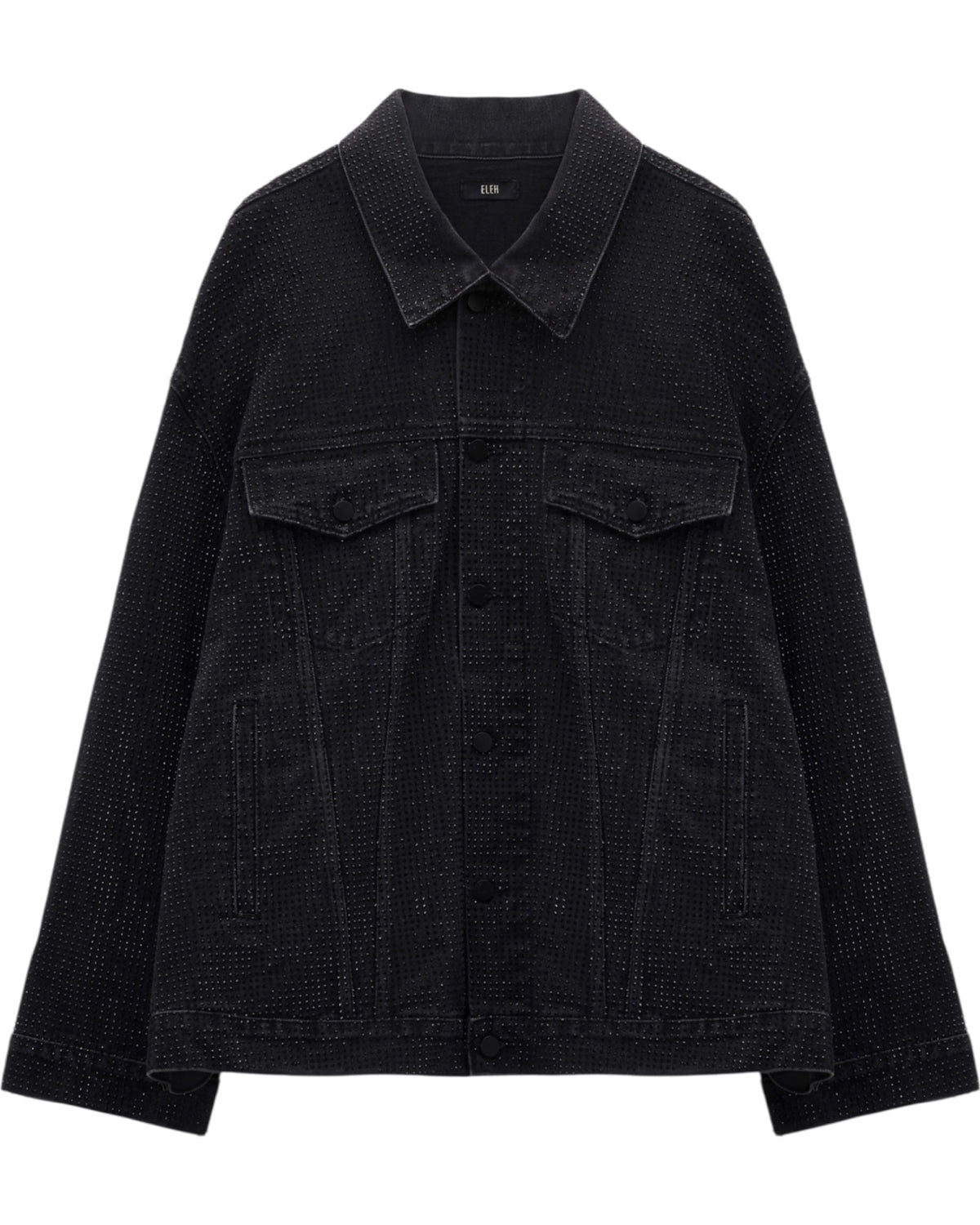 Τζιν πουκάμισο-πανωφόρι με στρας