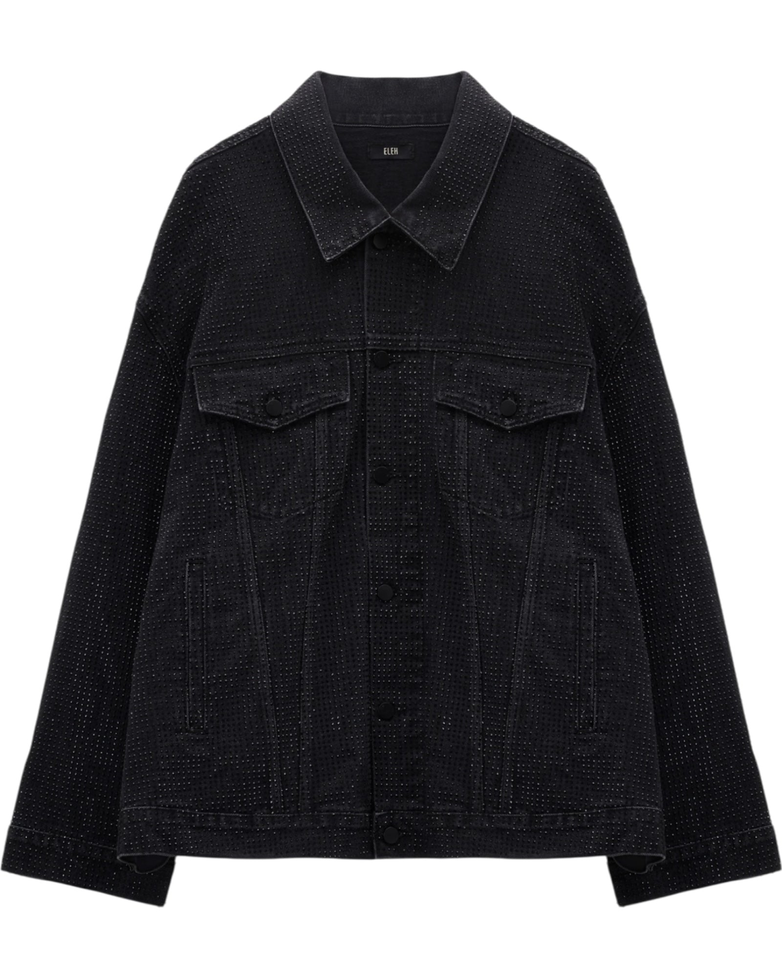 Τζιν πουκάμισο-πανωφόρι με στρας