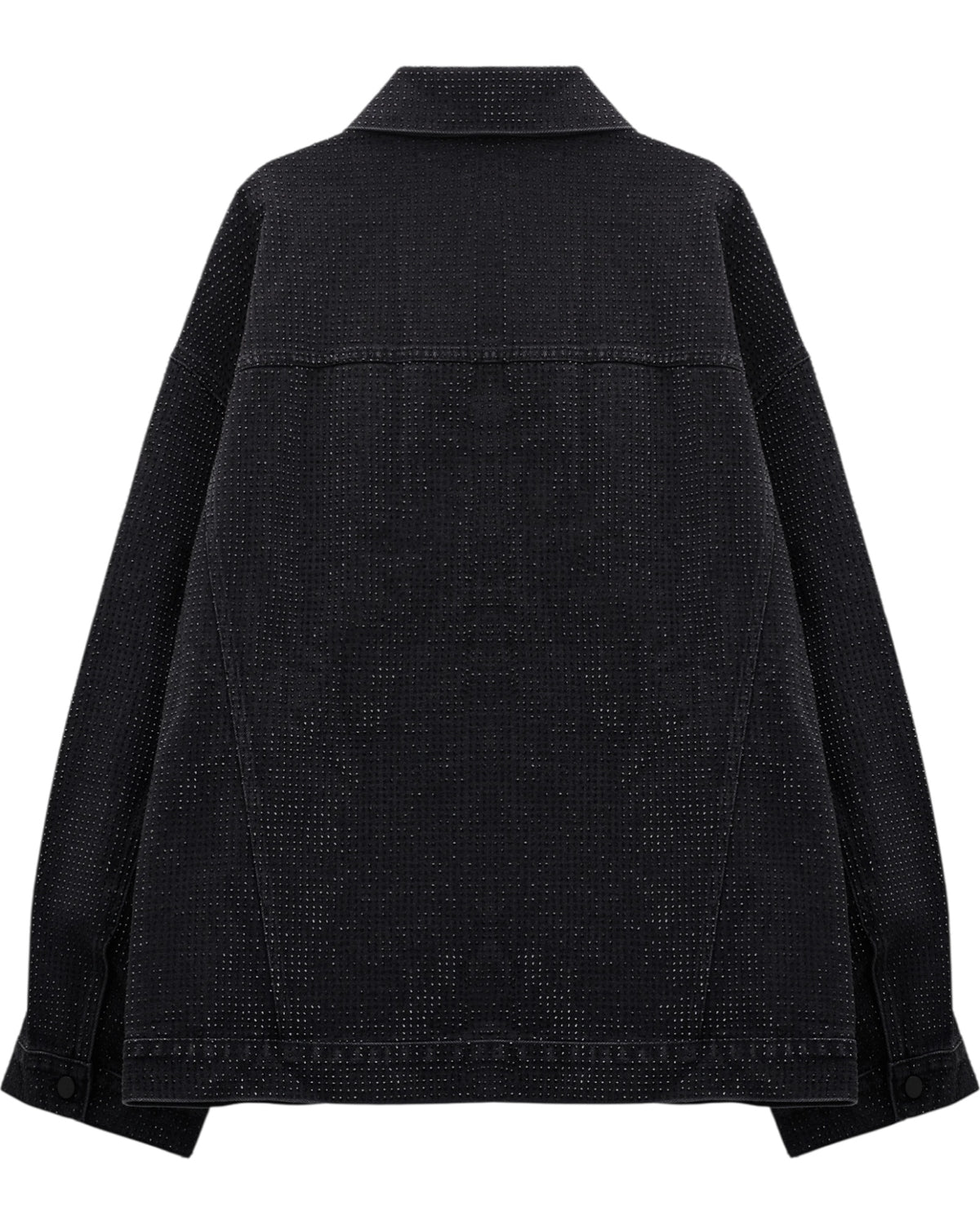 Τζιν πουκάμισο-πανωφόρι με στρας