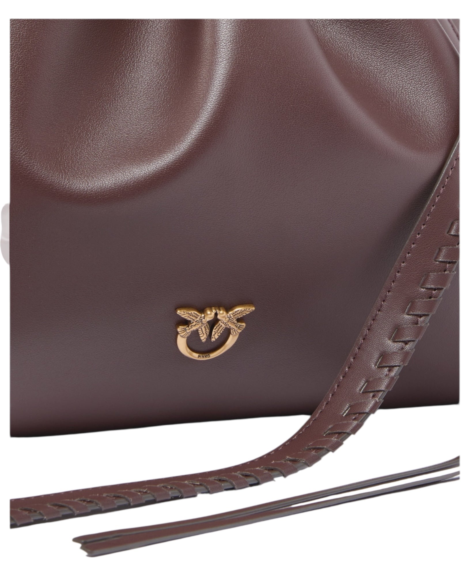 Δερμάτινη τσάντα ώμου MAXI CLUTCH+TRACOLLA