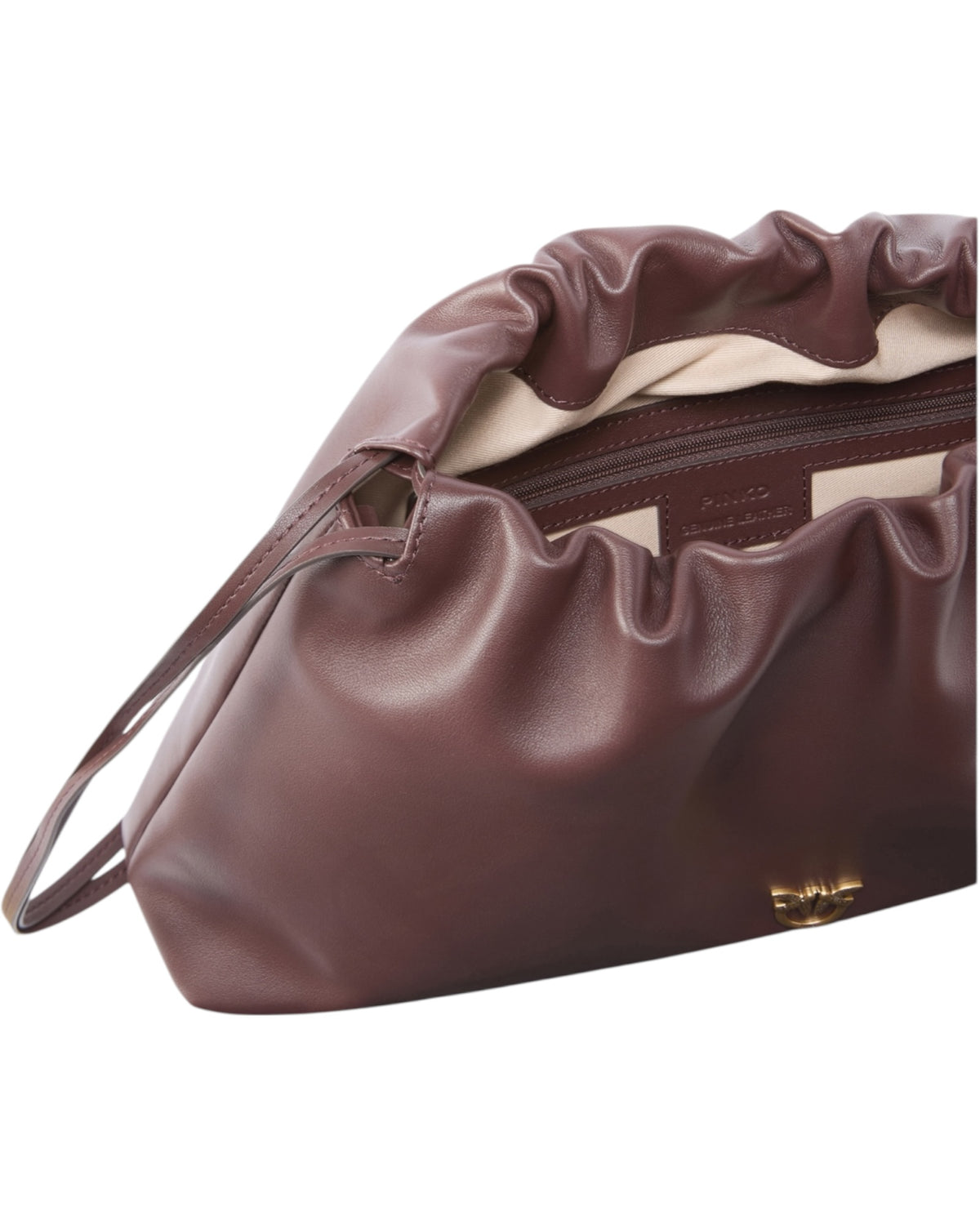 Δερμάτινη τσάντα ώμου MAXI CLUTCH+TRACOLLA