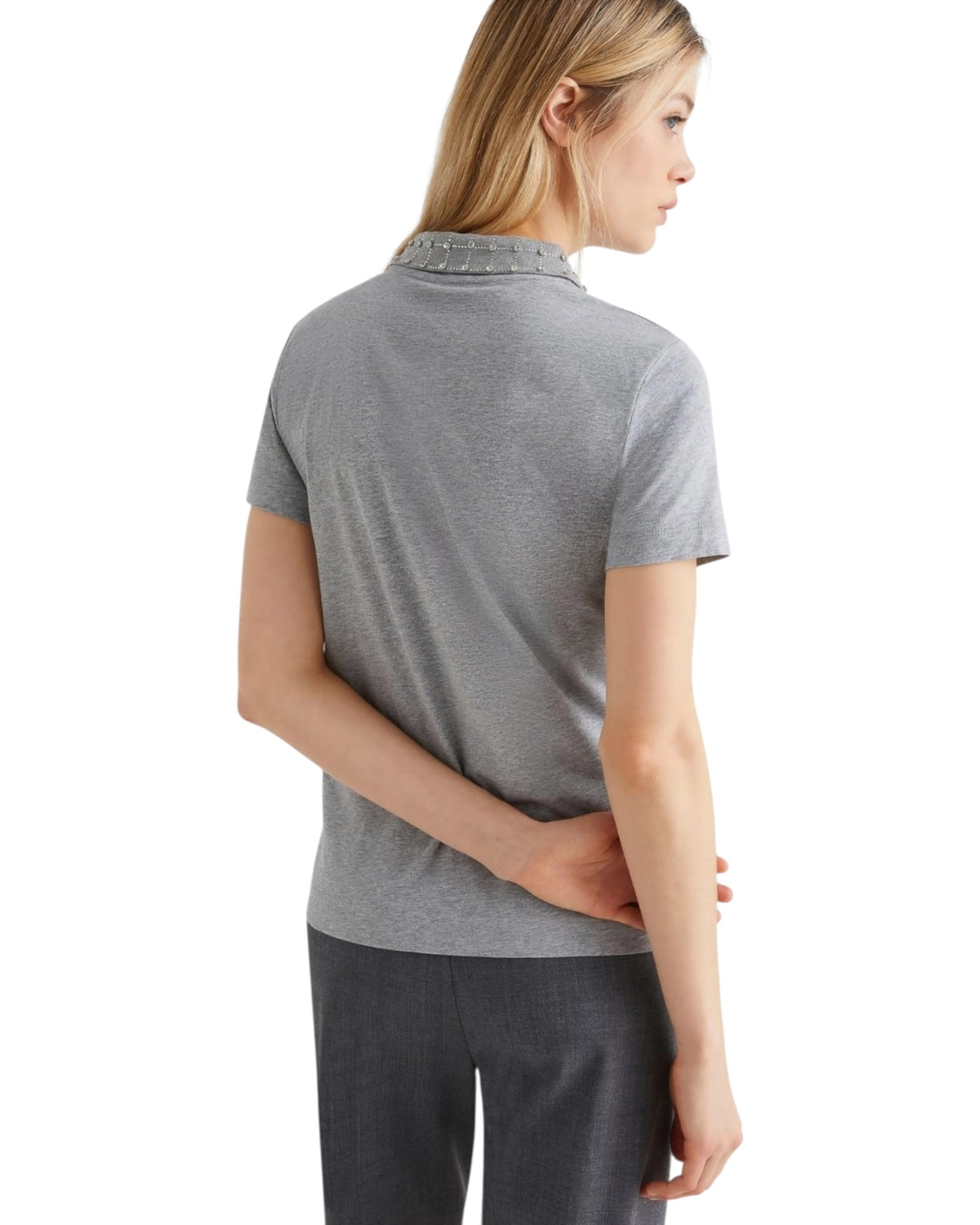 Polo μπλούζα με χάντρες  NUMIDIE