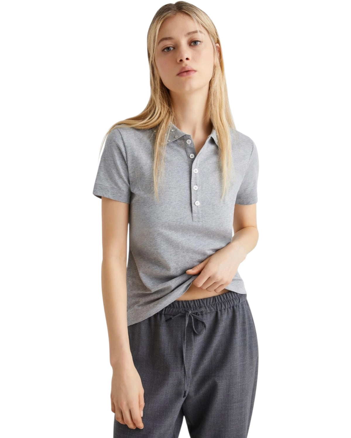 Polo μπλούζα με χάντρες  NUMIDIE