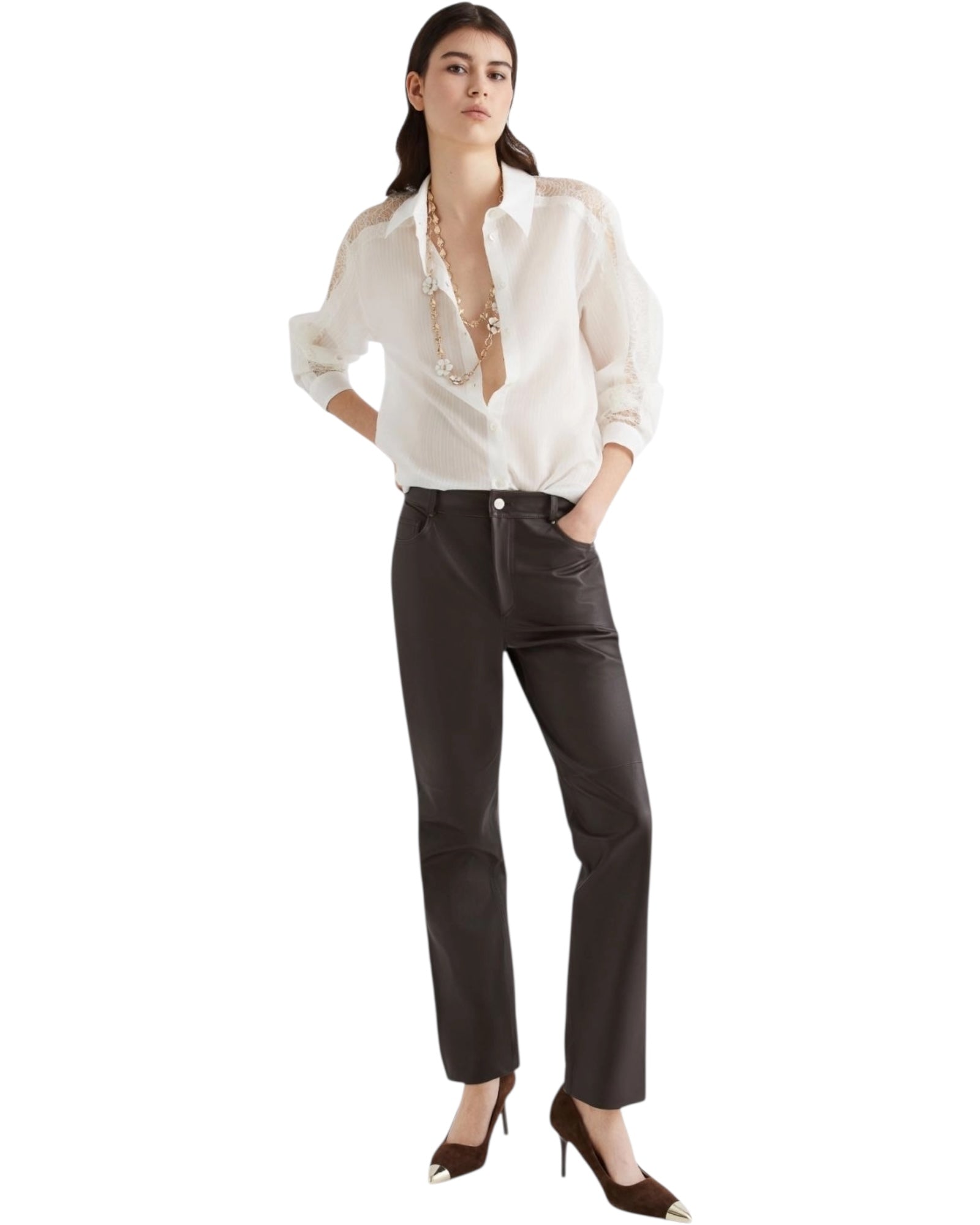 Πουκάμισο με δαντέλα CRISTIN