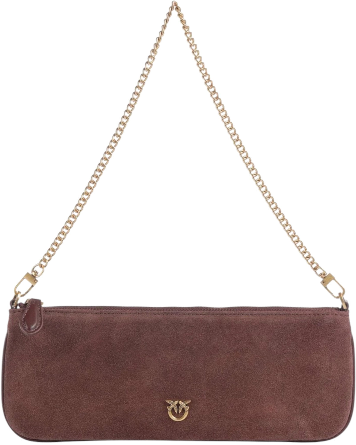 Μικρή τσάντα suede NEW HORIZONTAL FLAT SUEDE