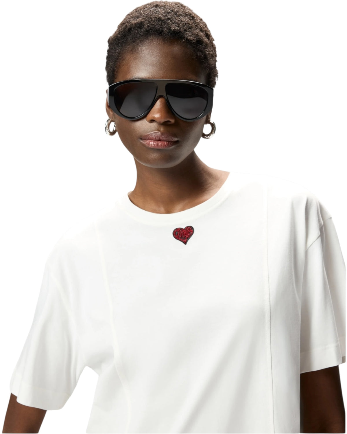 Μπλούζα με κέντημα σε σχήμα καρδιάς TORTINO