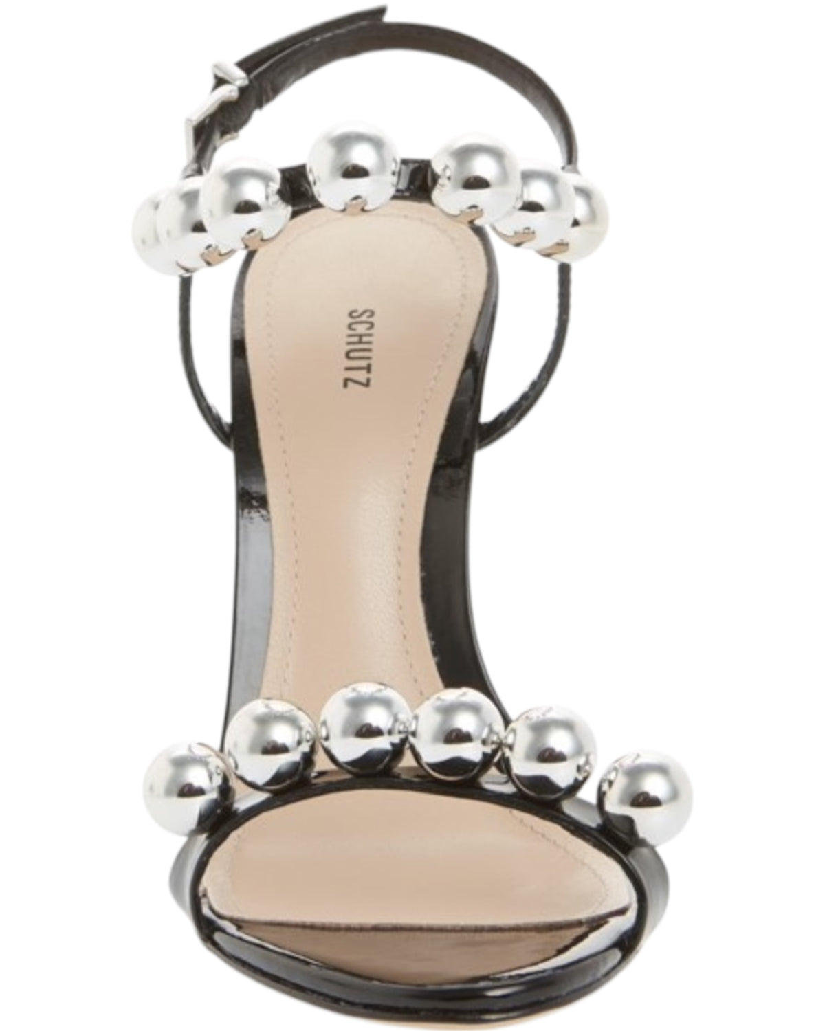 Πέδιλα ψηλά με ασημένιες πέρλες