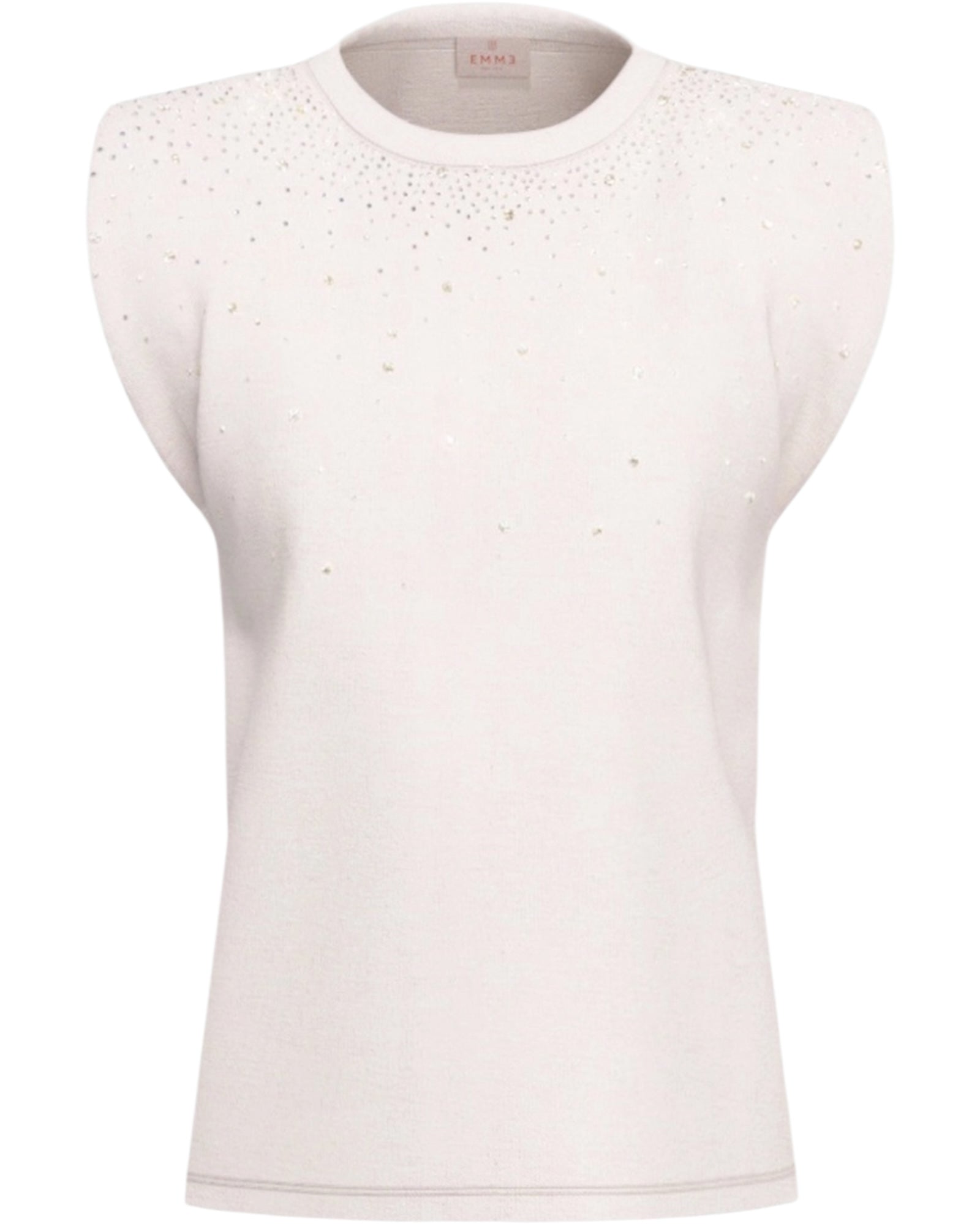 Αμάνικο μπλουζάκι με κρυστάλλους EMMUTOPIA