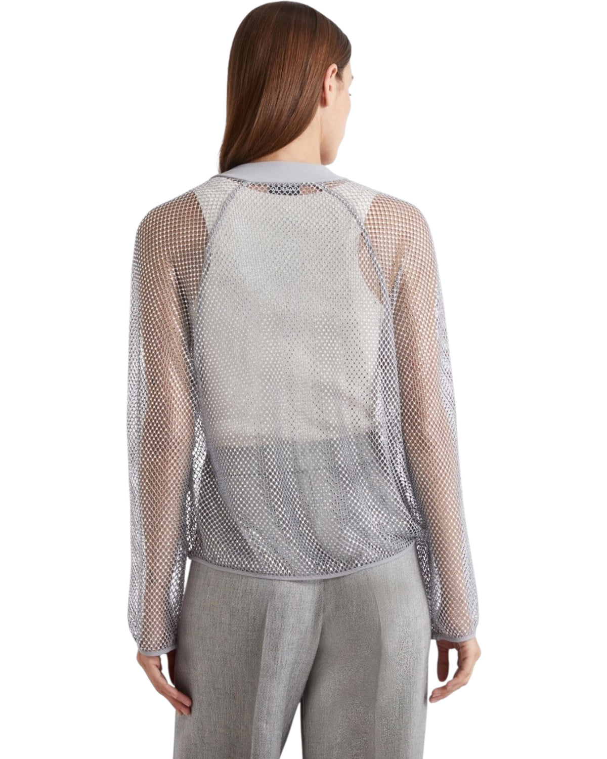 Μπλούζα με στρας και mesh MLLFLIRT