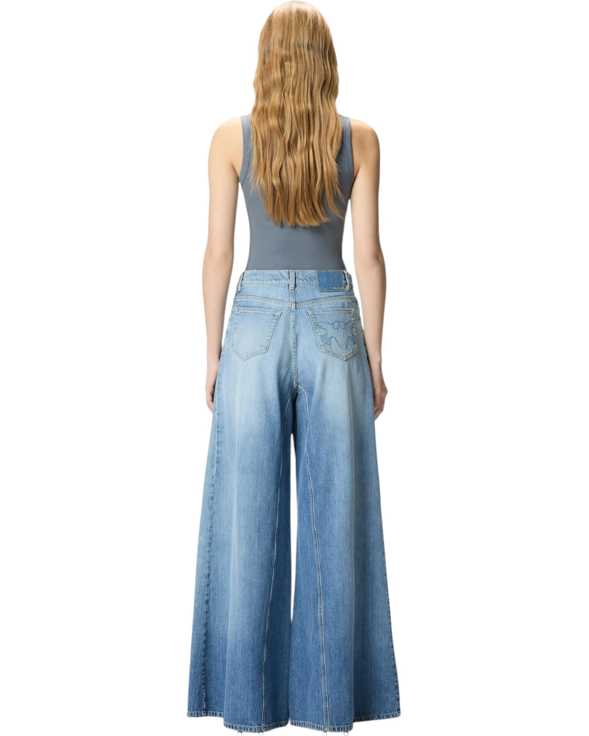 Τζιν φαρδύ με φαρδιά μπατζάκια WINONA