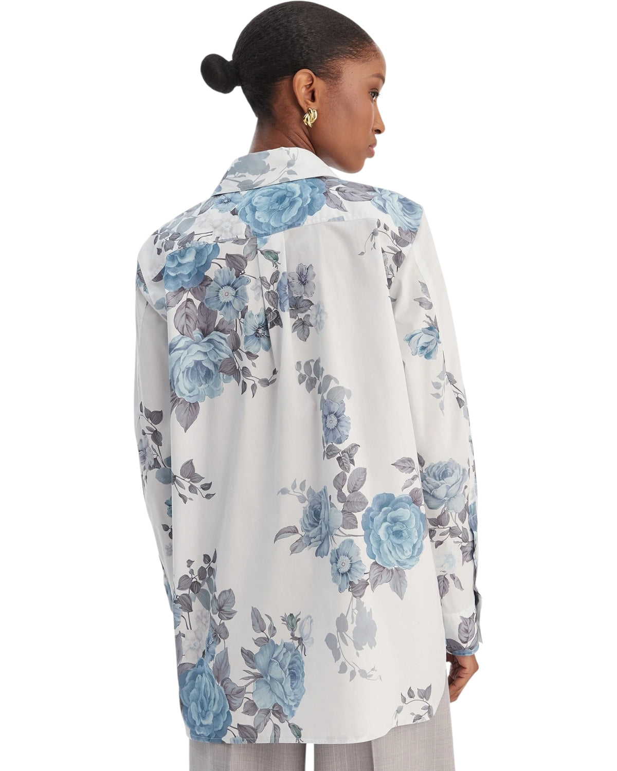 Πουκάμισο με στάμπα λουλούδια MLLAMICI