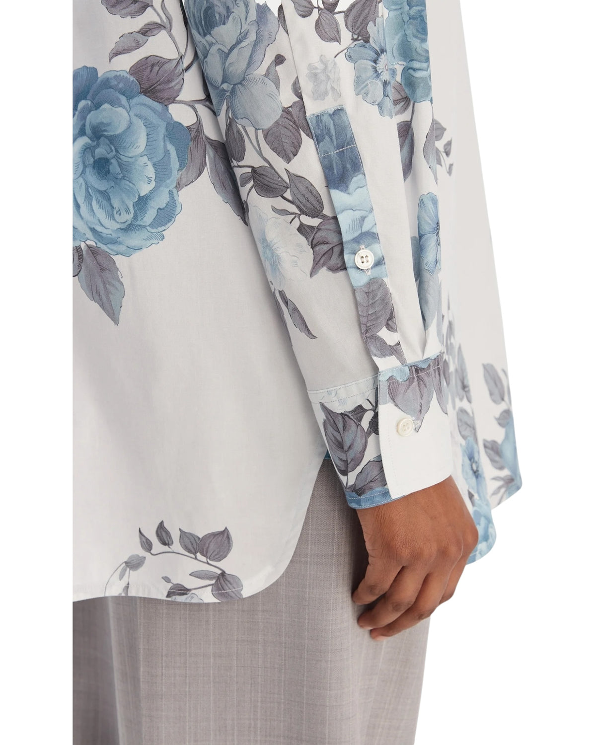 Πουκάμισο με στάμπα λουλούδια MLLAMICI