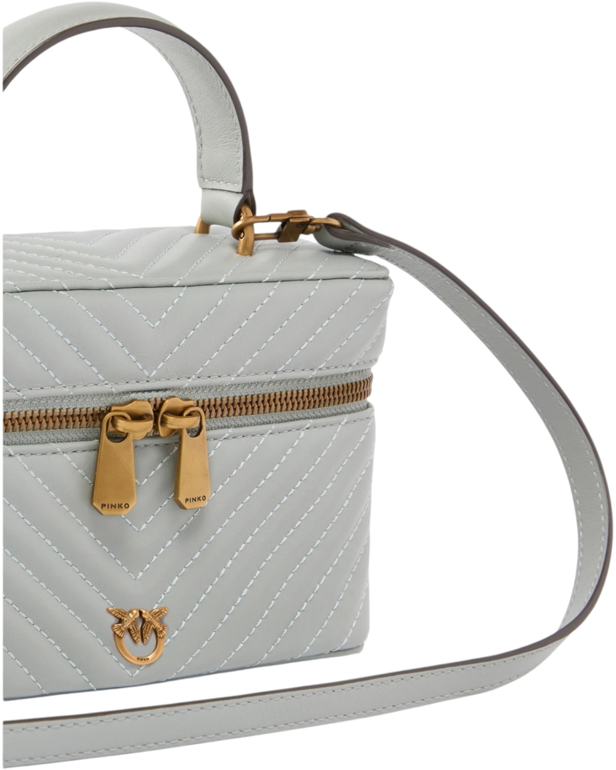 Μίνι τσάντα από δέρμα σε σχήμα chevron VANITY SOFT MINI