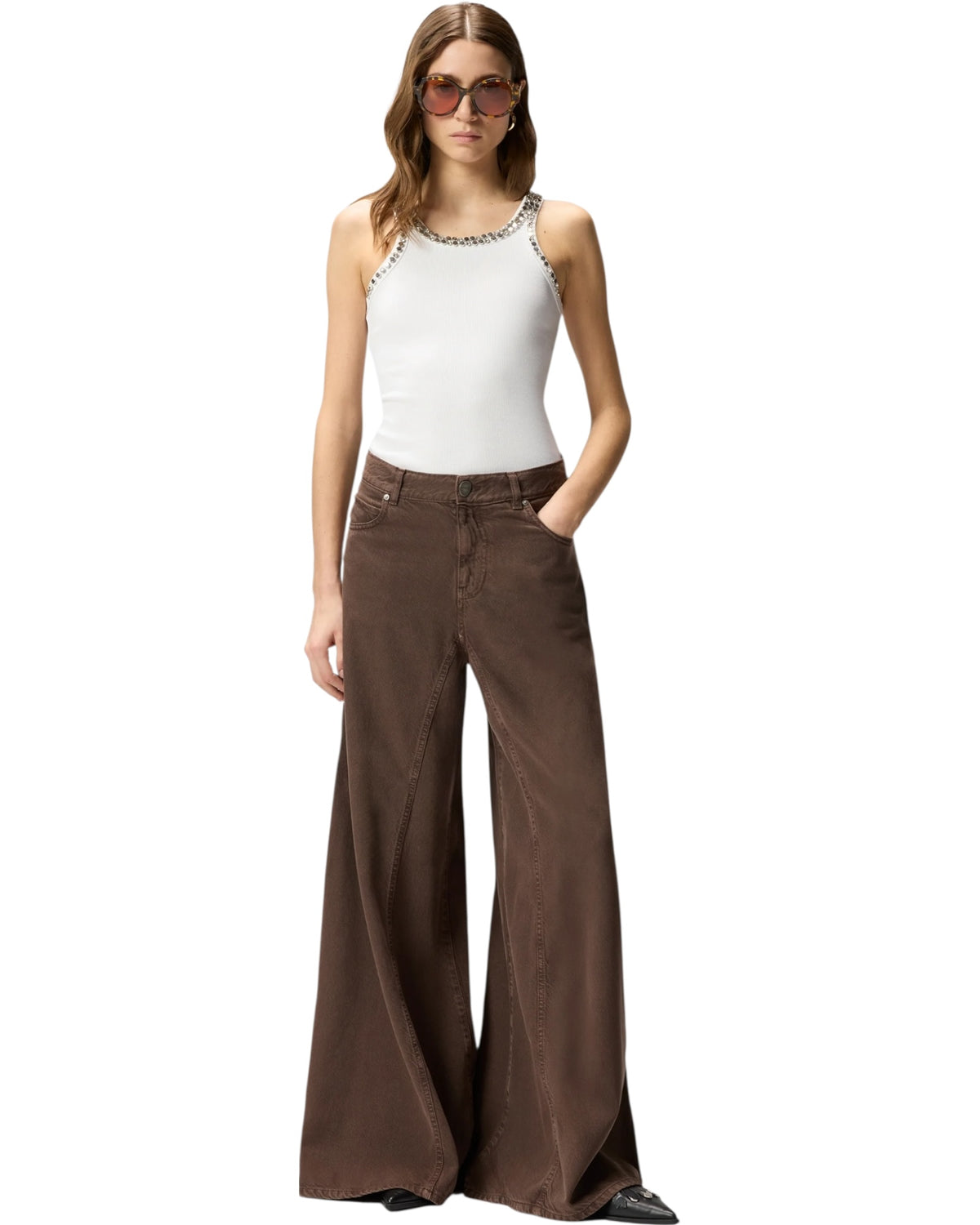 Τζιν με φαρδιά μπατζάκια WINONA WIDE LEG