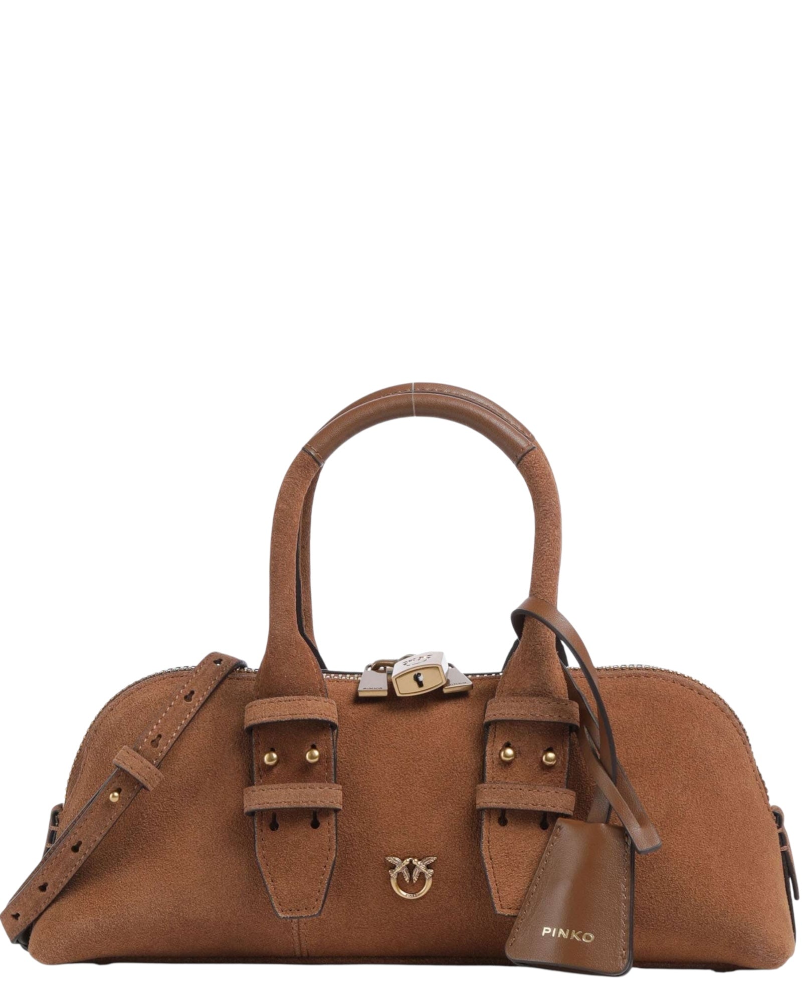 Μικρή δερμάτινη τσάντα BOWLING HORIZONTAL