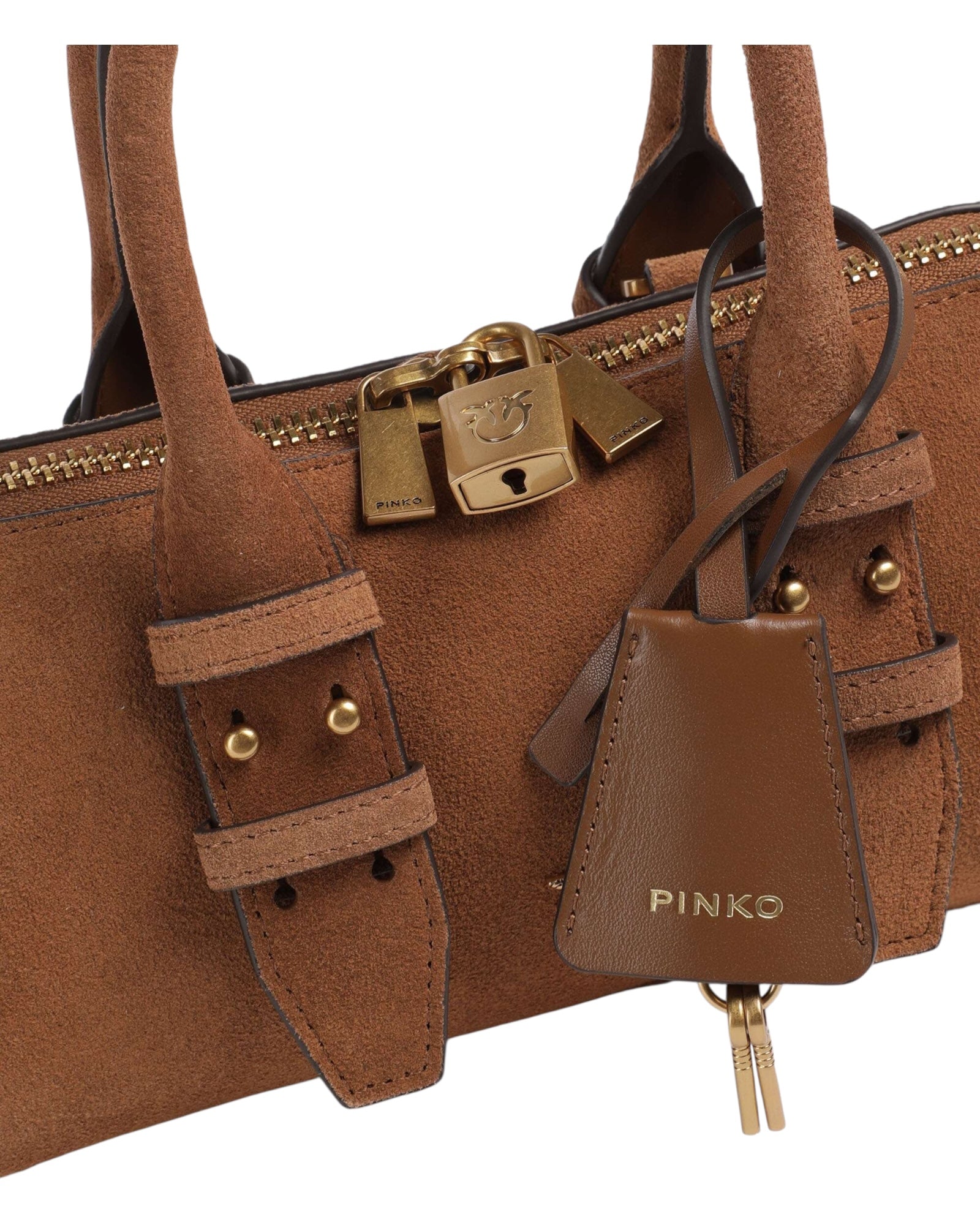 Μικρή δερμάτινη τσάντα BOWLING HORIZONTAL