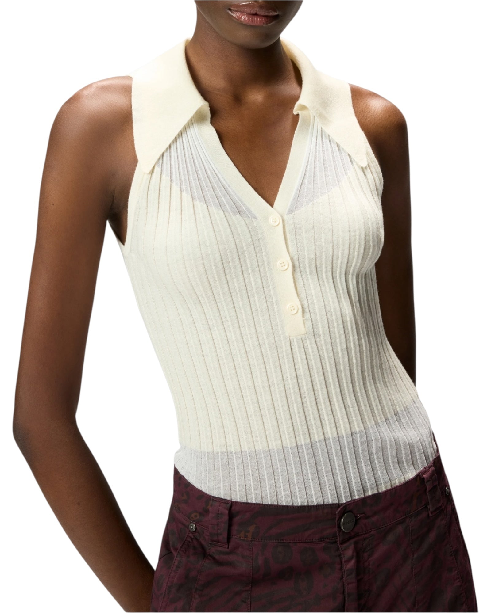 Ριμπ τοπ πόλο γιλέκο FOSCHIA TANK TOP