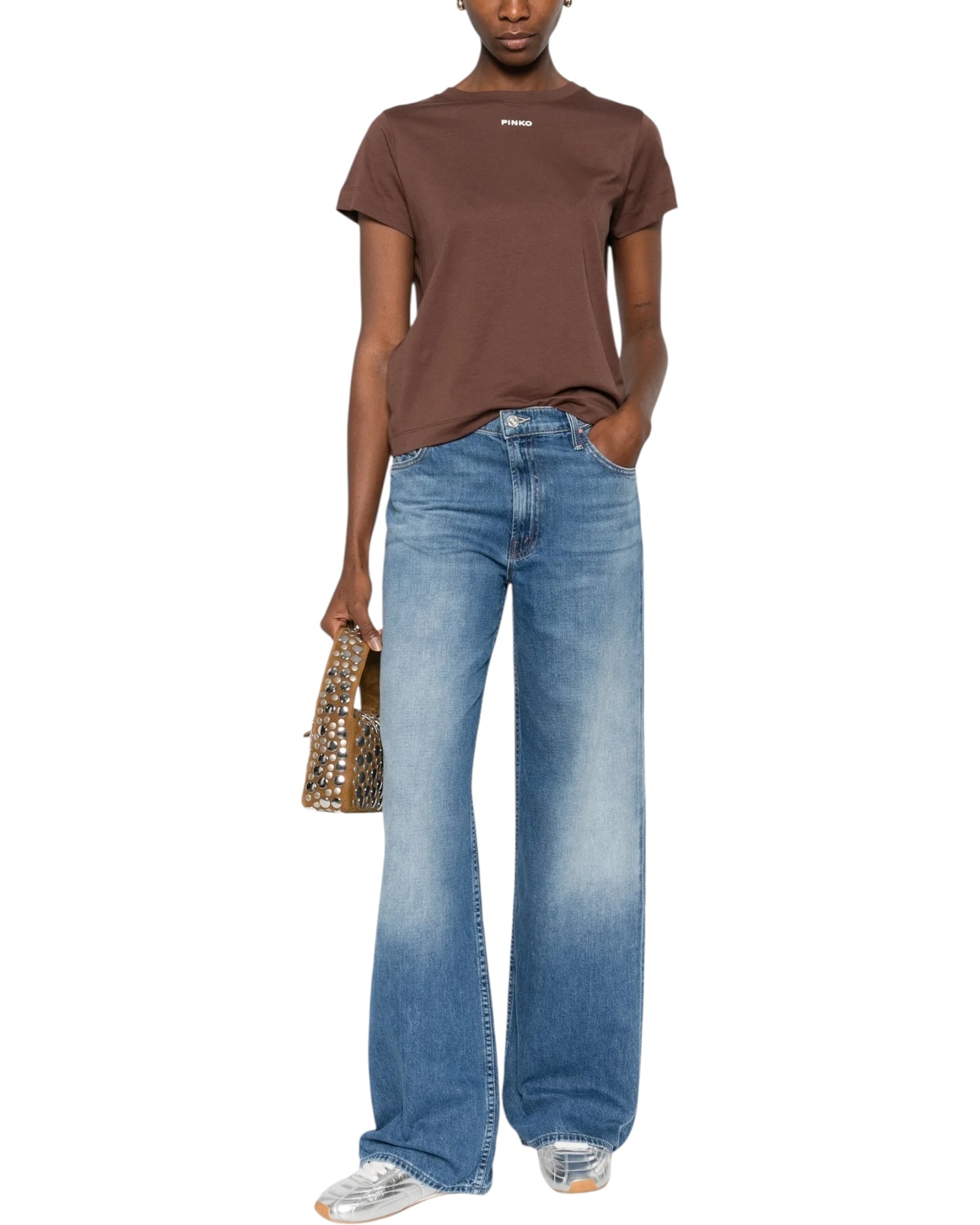 T-SHIRT με απλικέ λογότυπο BASICO