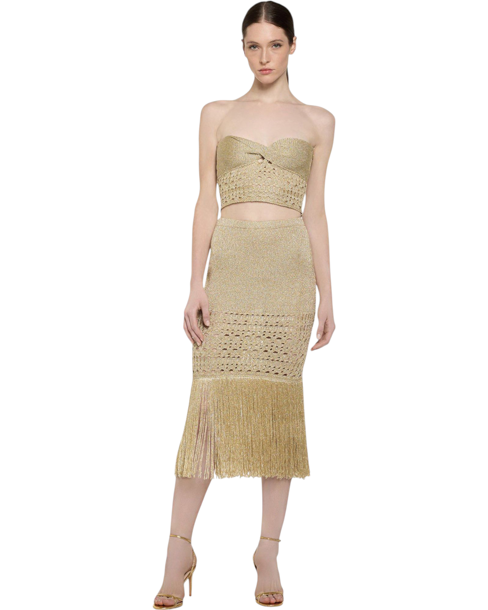 Bustier top lurex