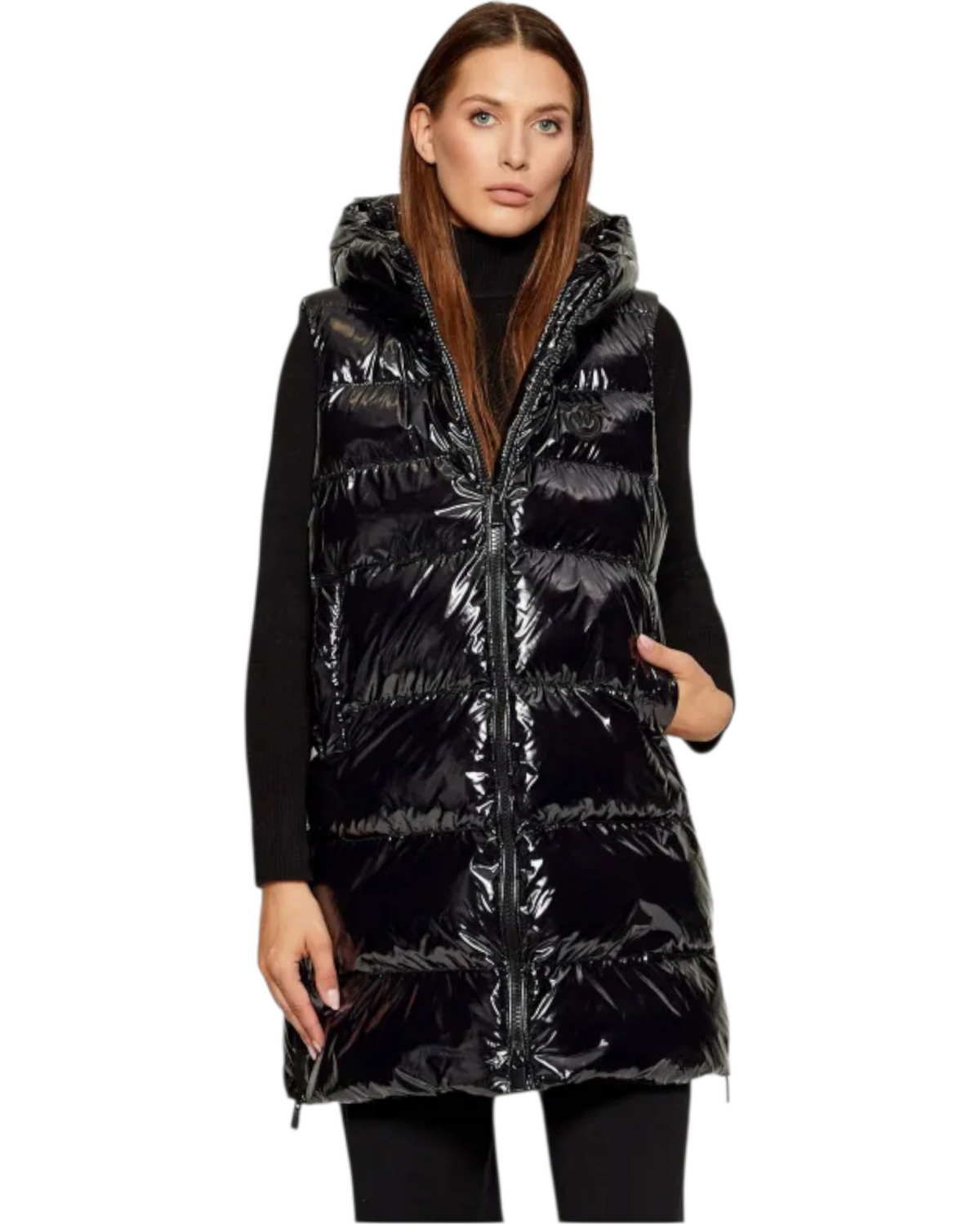 Αμάνικο μπουφάν με κουκούλα GRAFFETTA