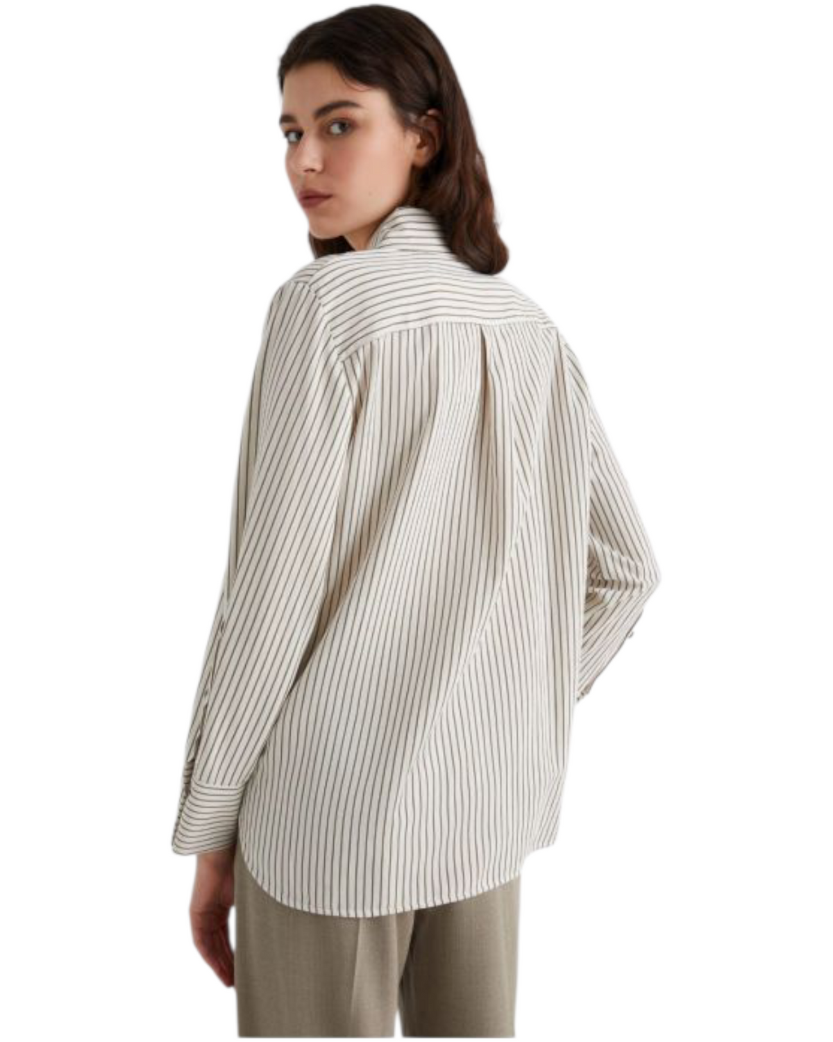 Πουκάμισο από twill με λεπτή ρίγα REPERTO