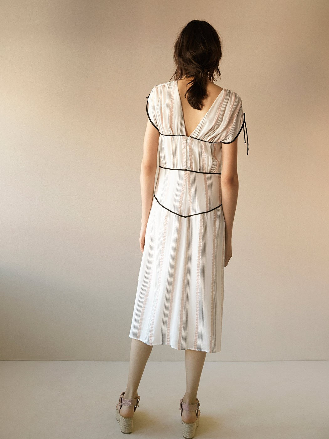 Lurex striped midi dress απο INTROPIA - POSH MARKET