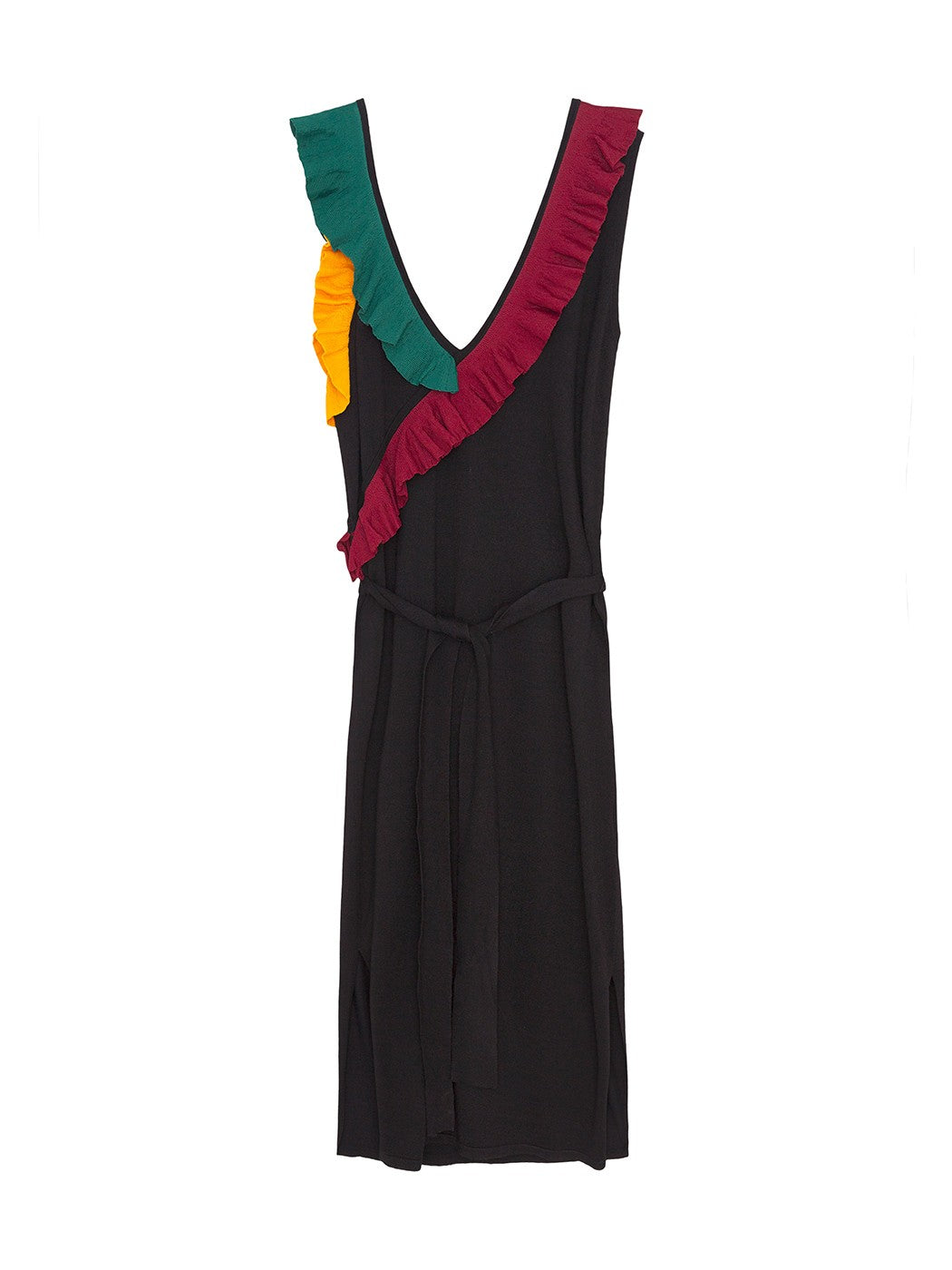 Contrasted ruffles dress απο INTROPIA - POSH MARKET