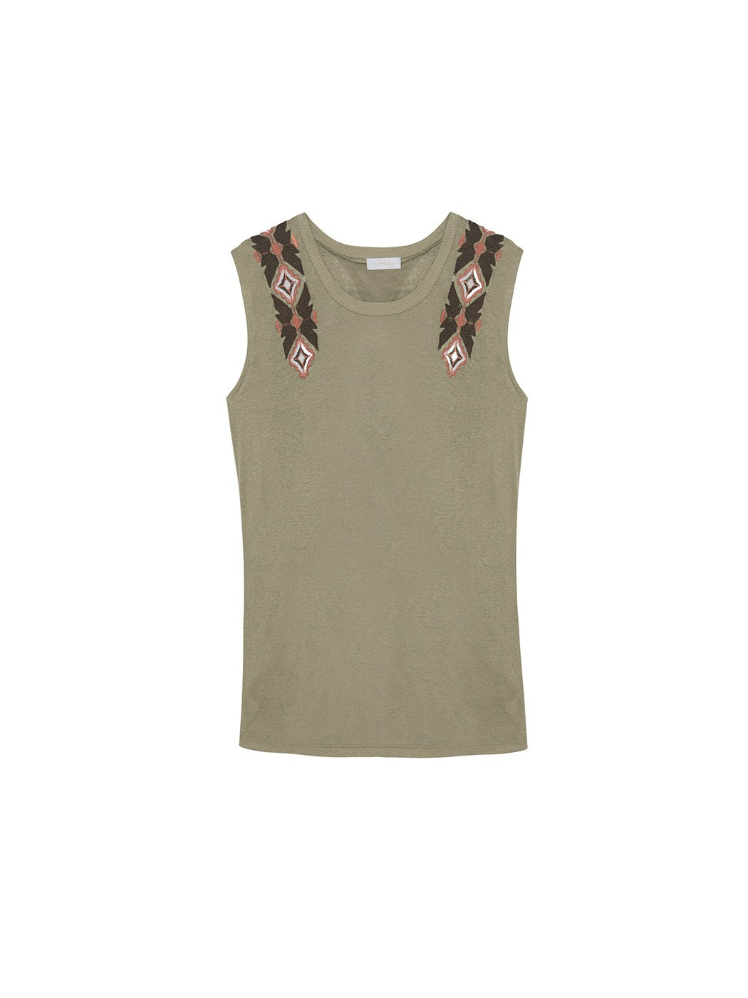 Embroidered back neckline t-shirt απο INTROPIA - POSH MARKET