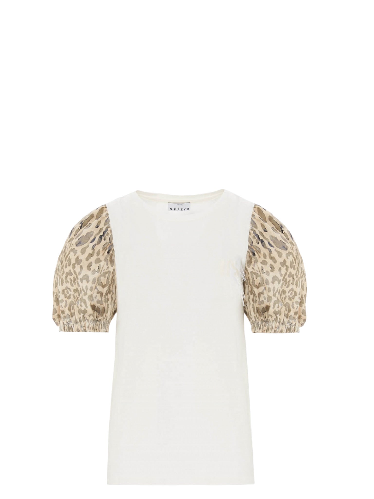 T-shirt με animal print στα μανίκια JUNGLE