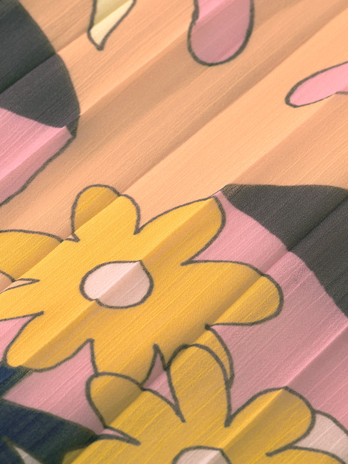 Φόρεμα Mini πλισέ με ιδιαίτερο print