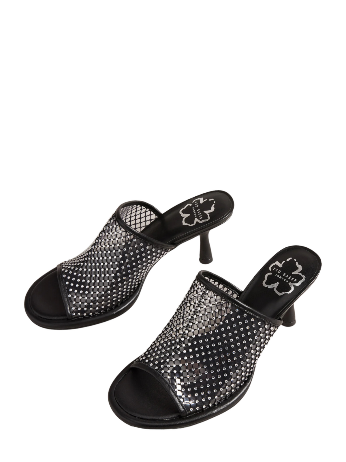 Mules με τακούνι και δίχτυ CELYA