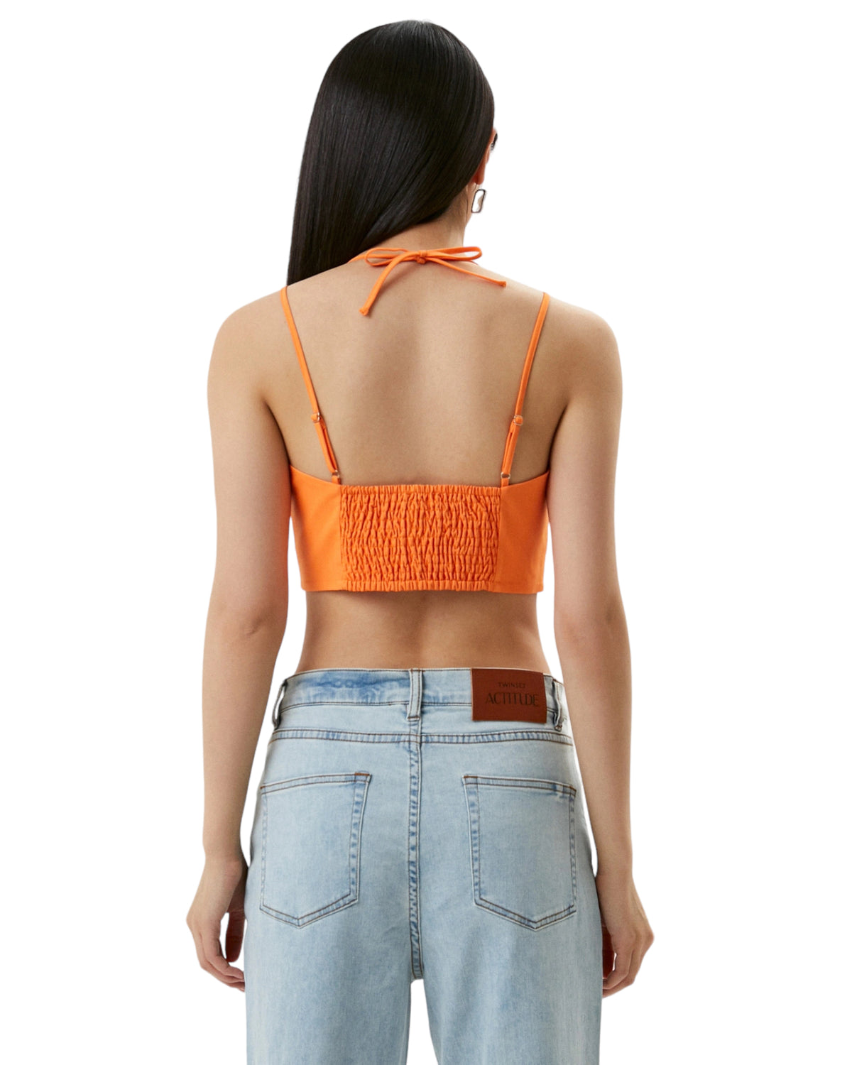 Τοπ cropped με δέσιμο